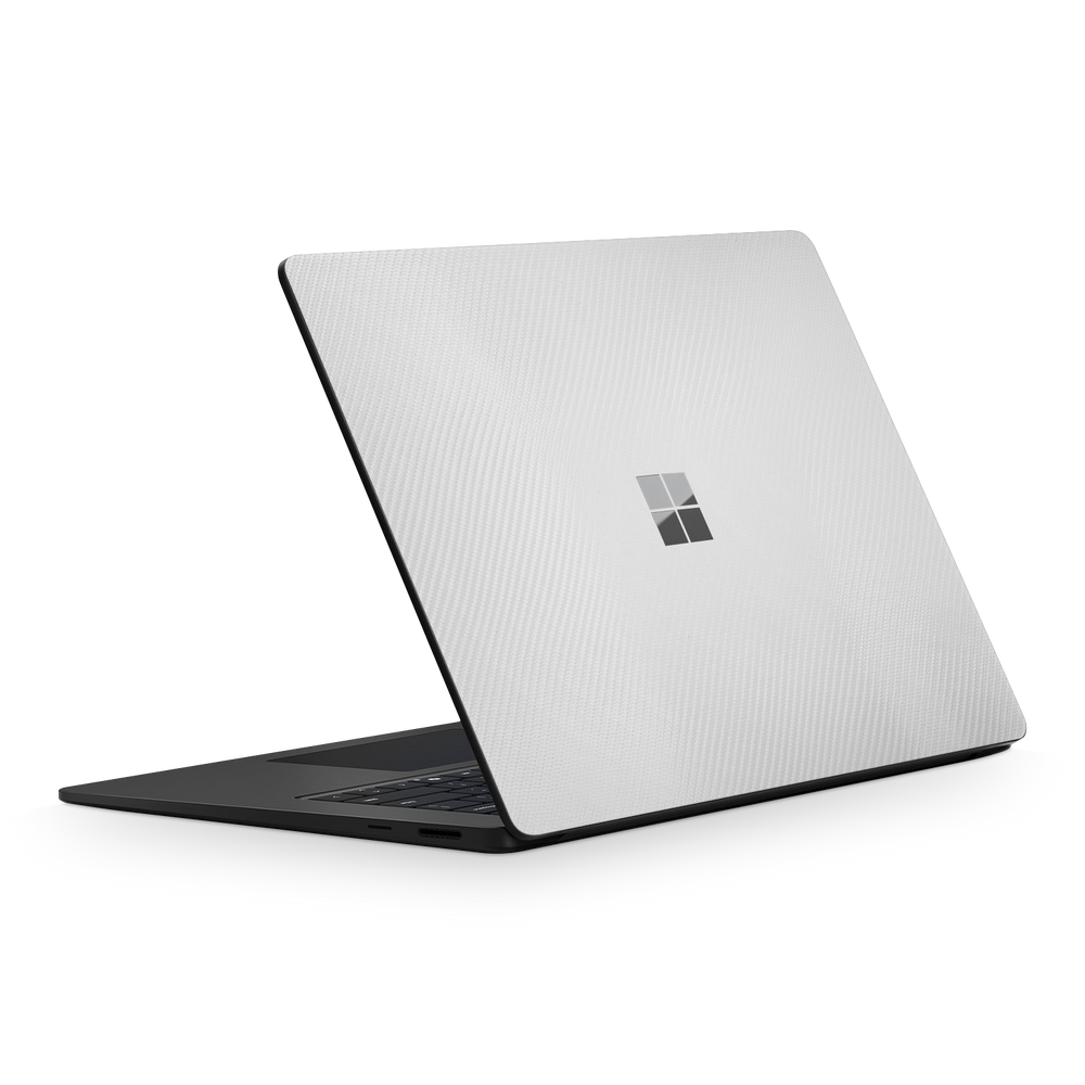 Microsoft Surface Laptop 7 15 2024 Essentials White Carbon Fiber Skin Wrap Cover