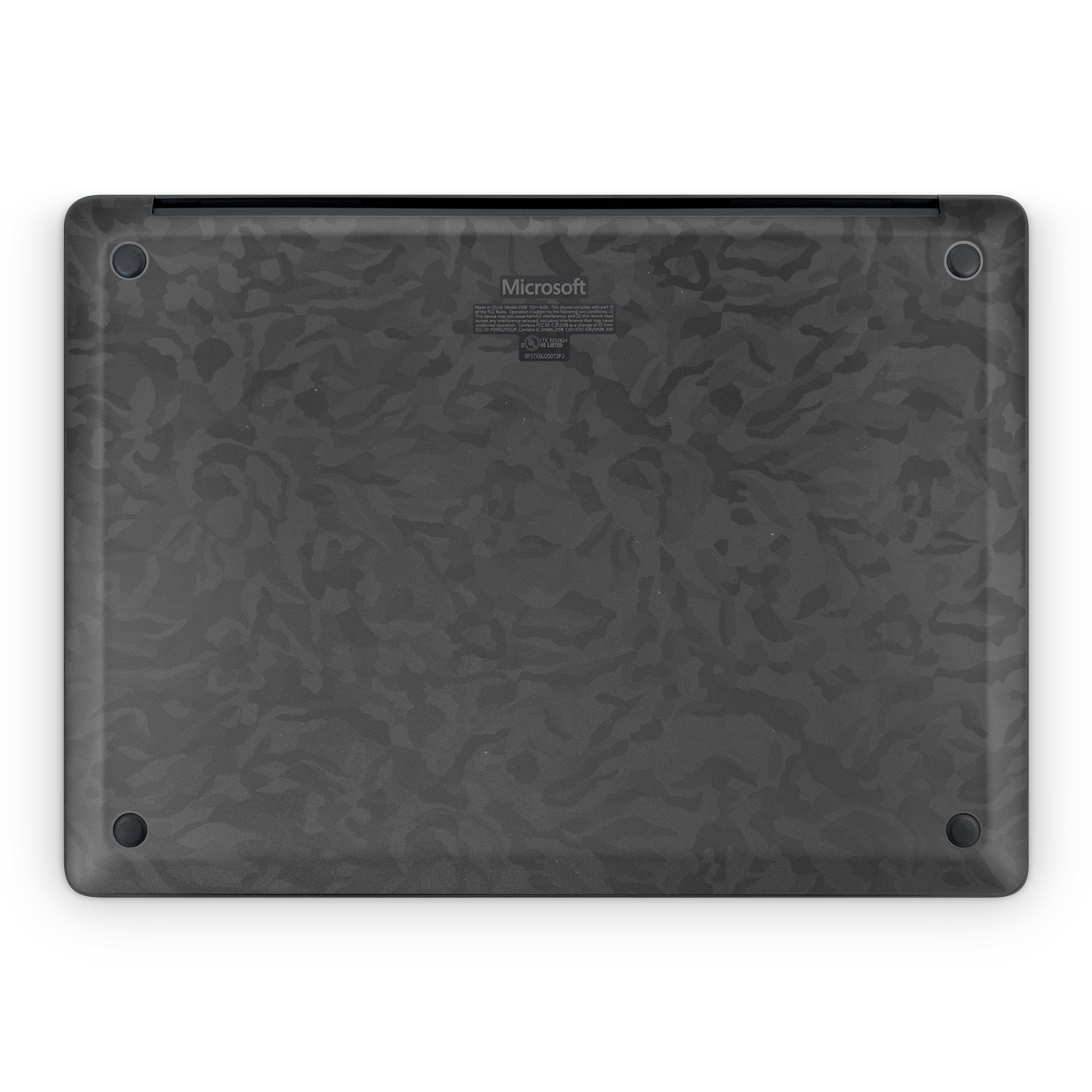 Microsoft Surface Laptop 7 15 2024 Professional Bottom Black Camo Skin Wrap Cover