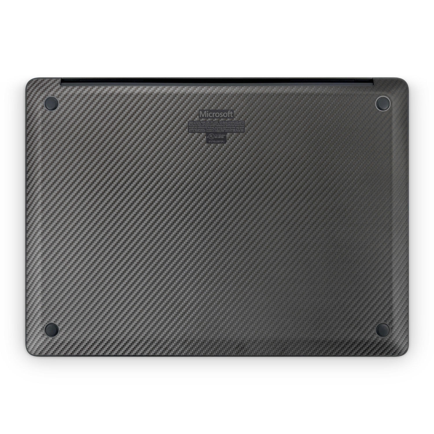 Microsoft Surface Laptop 7 15 2024 Professional Bottom Black Carbon Fiber Skin Wrap Cover