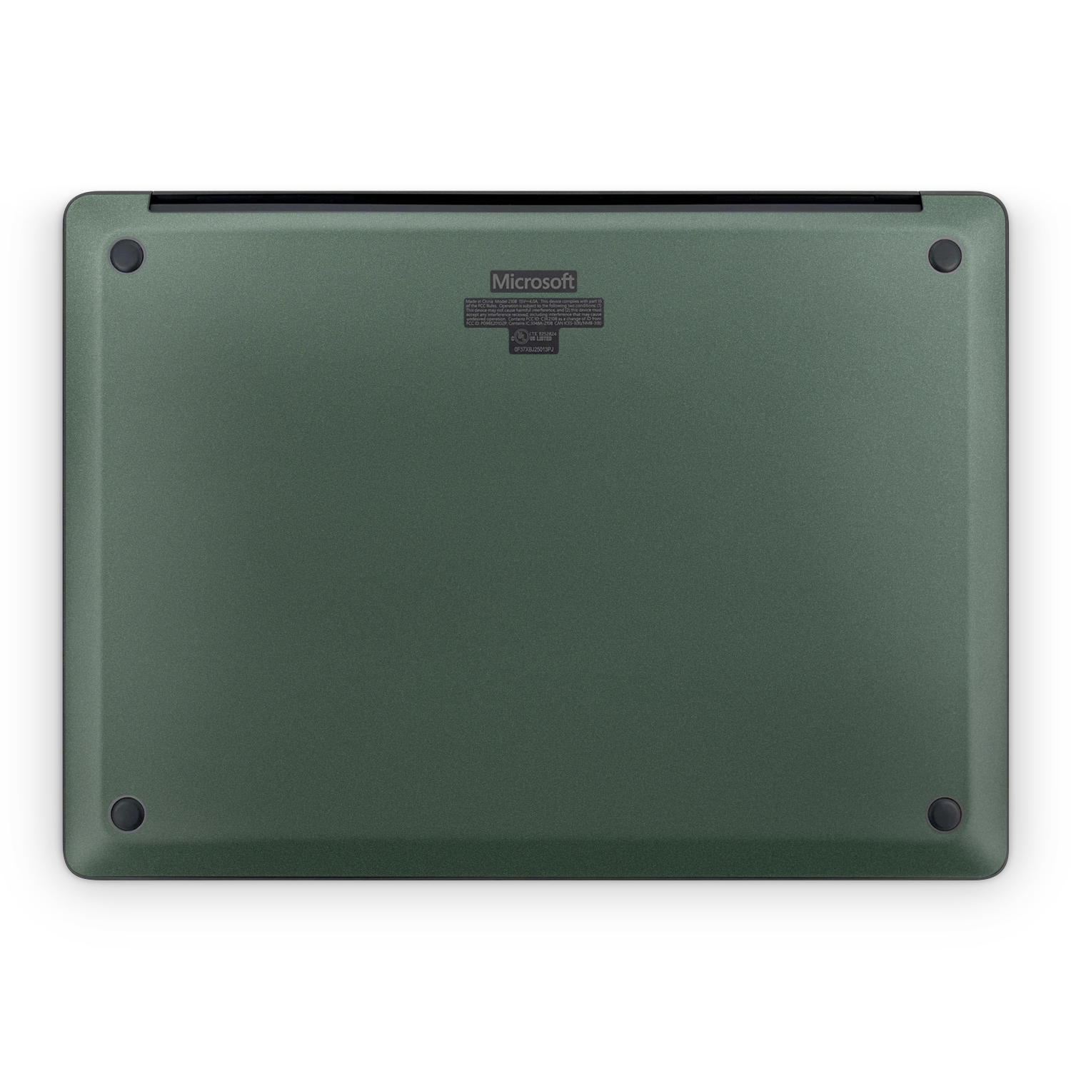 Microsoft Surface Laptop 7 15" 2024 Professional Bottom Matte Green Metallic Skin Wrap Cover