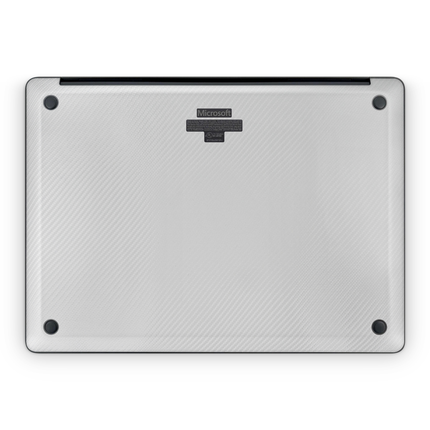 Microsoft Surface Laptop 7 15 2024 Professional Bottom White Carbon Fiber Skin Wrap Cover
