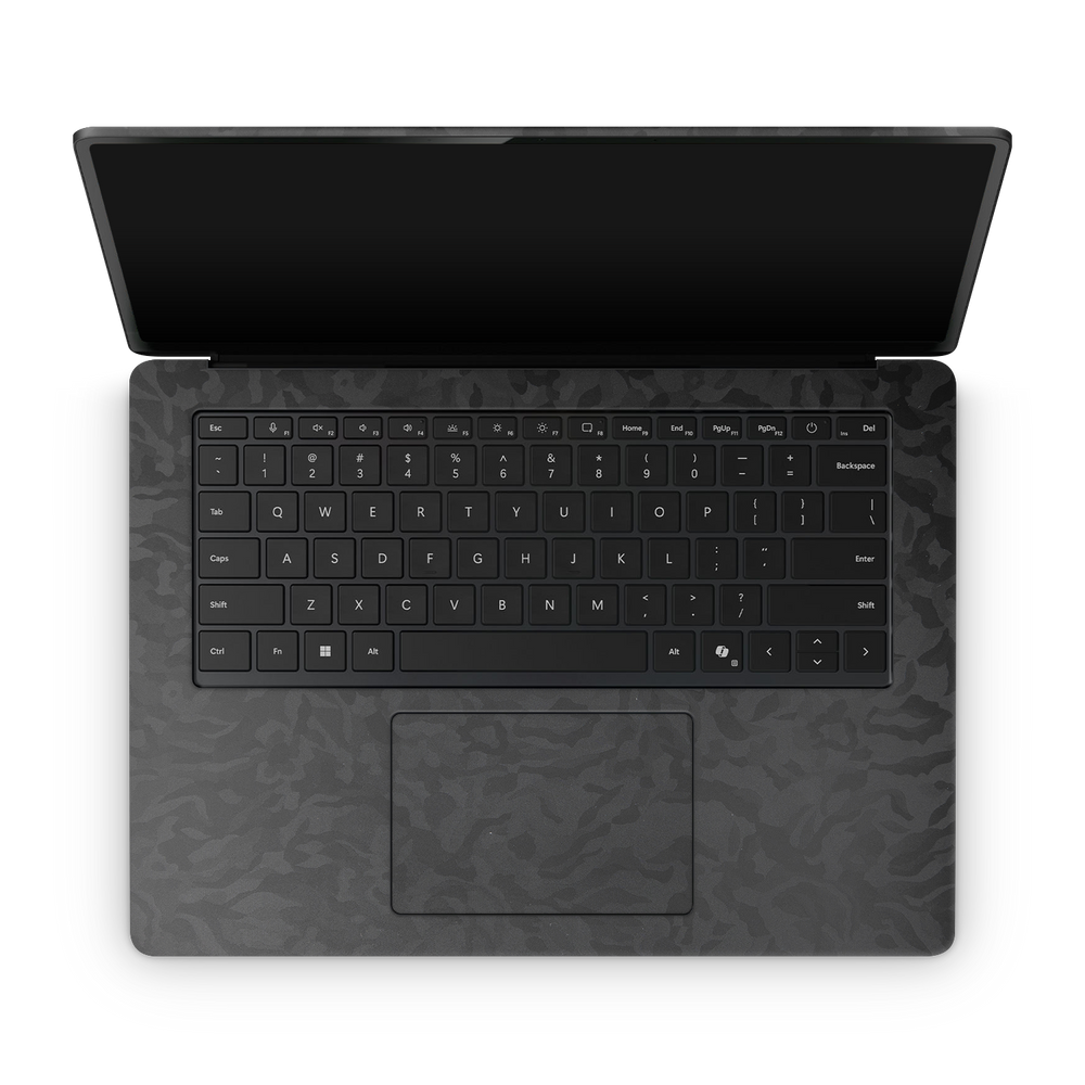 Microsoft Surface Laptop 7 15 2024 Professional Interior Black Camo Skin Wrap Cover