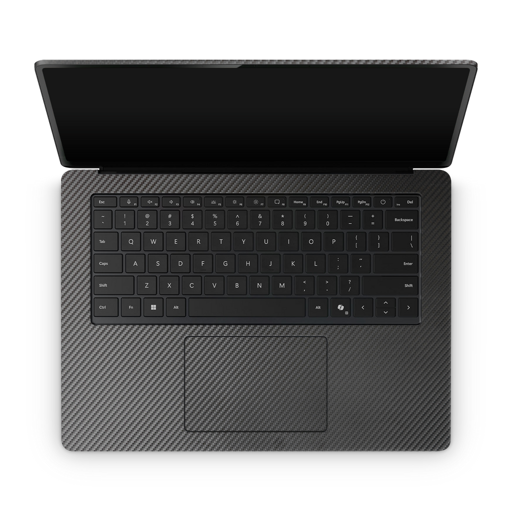 Microsoft Surface Laptop 7 15 2024 Professional Interior Black Carbon Fiber Skin Wrap Cover