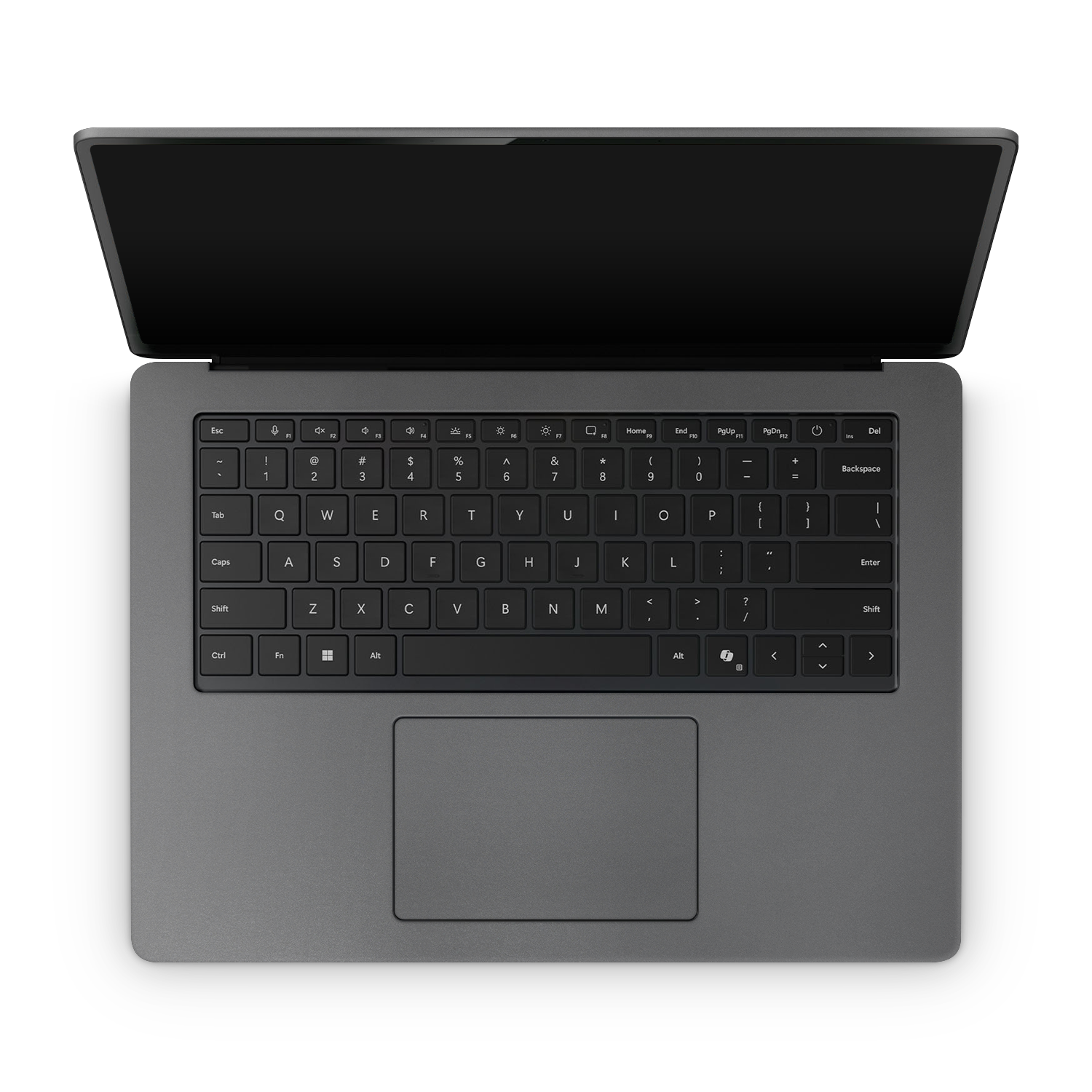 Microsoft Surface Laptop 7 15 2024 Professional Interior Charcoal Grey Skin Wrap Cover