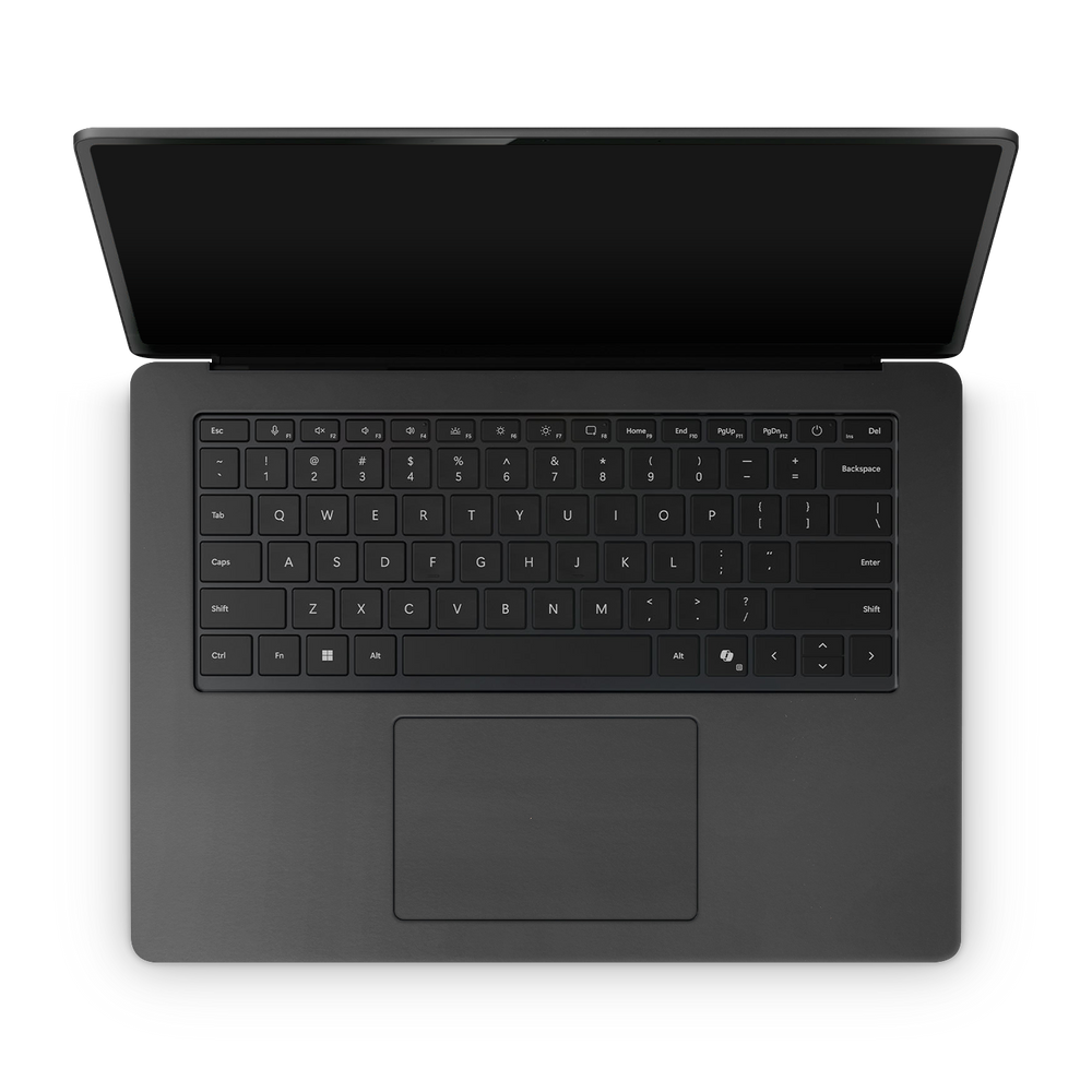 Microsoft Surface Laptop 7 15 2024 Professional Interior Matte Black Skin Wrap Cover