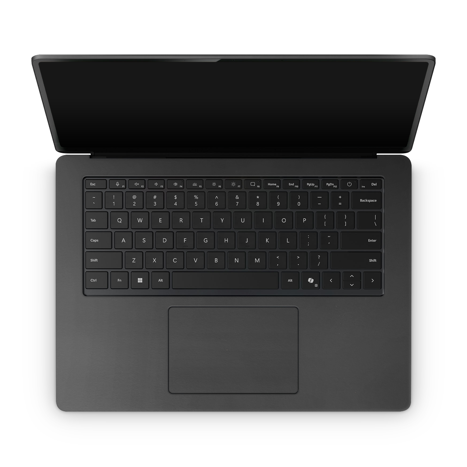 Microsoft Surface Laptop 7 15 2024 Professional Interior Matte Black Skin Wrap Cover
