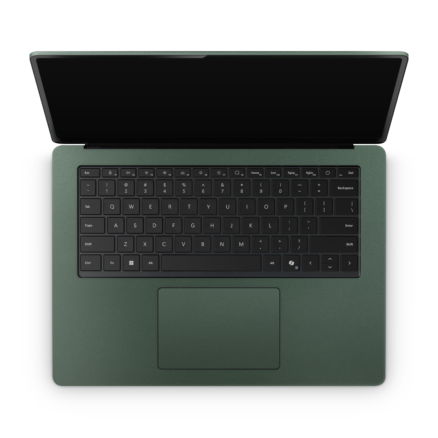 Microsoft Surface Laptop 7 15" 2024 Professional Interior Matte Green Metallic Skin Wrap Cover
