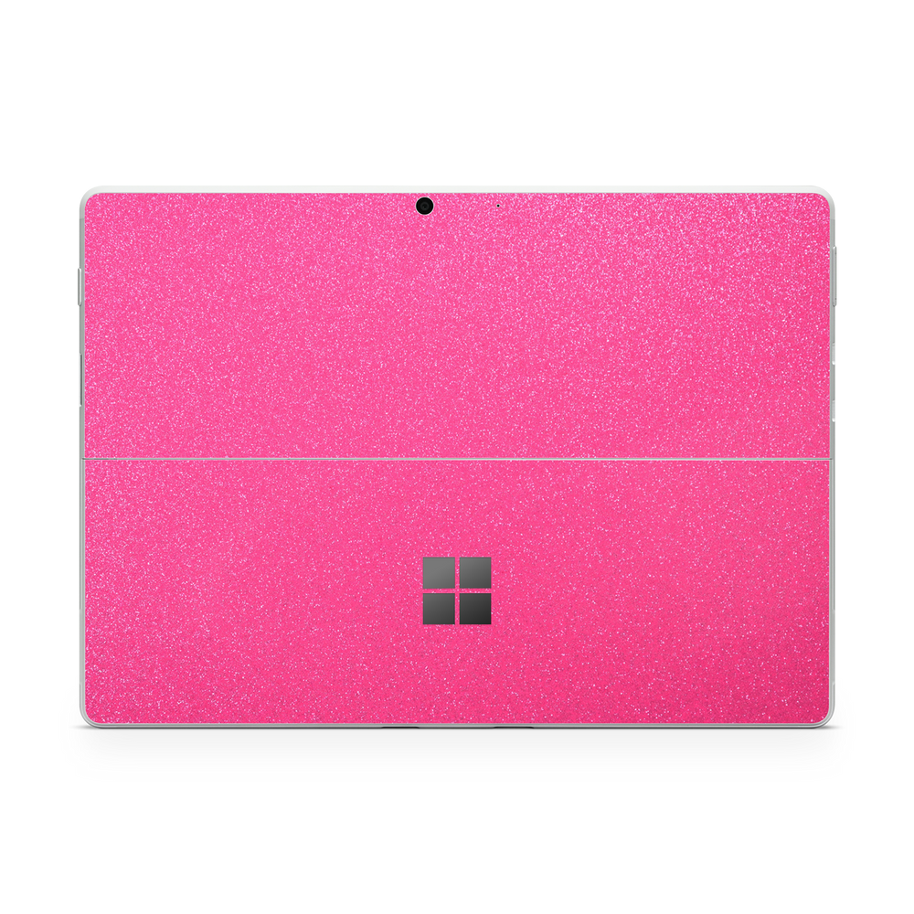 Microsoft Surface Professional 11 Essentials Pink Glitterbomb Skin Wrap Cover