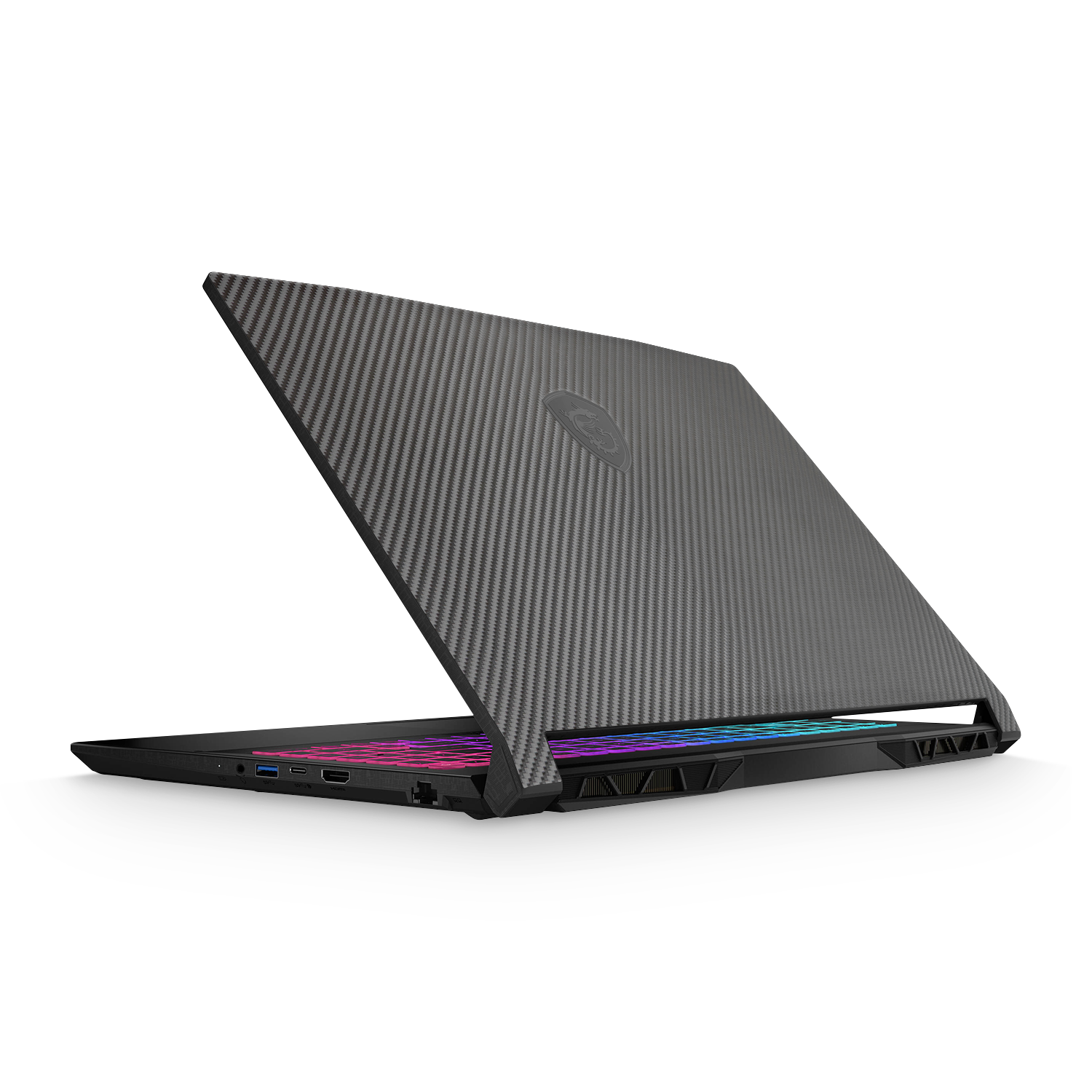 Msi Katana 15 2023 Essentials Black Carbon Fiber Skin Wrap Cover