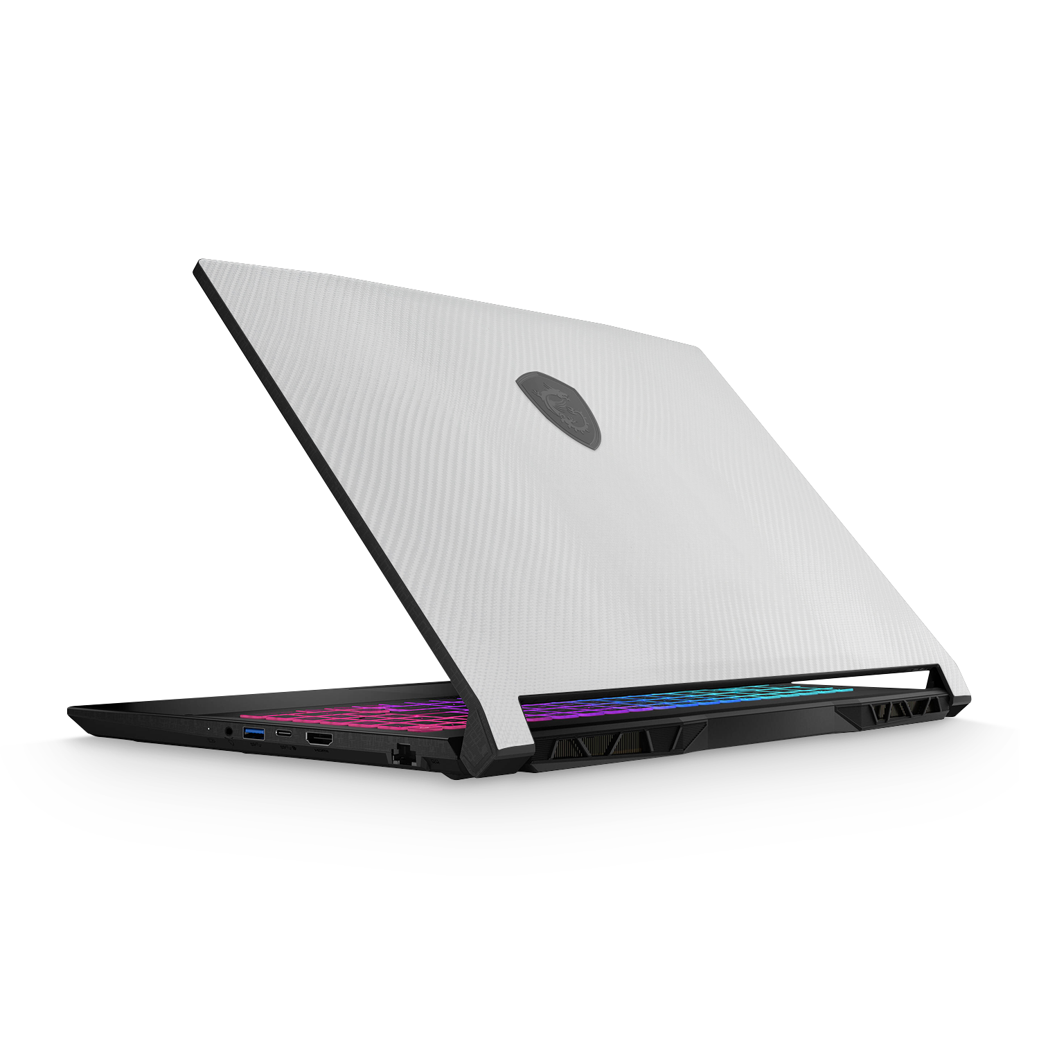 Msi Katana 15 2023 Essentials White Carbon Fiber Skin Wrap Cover