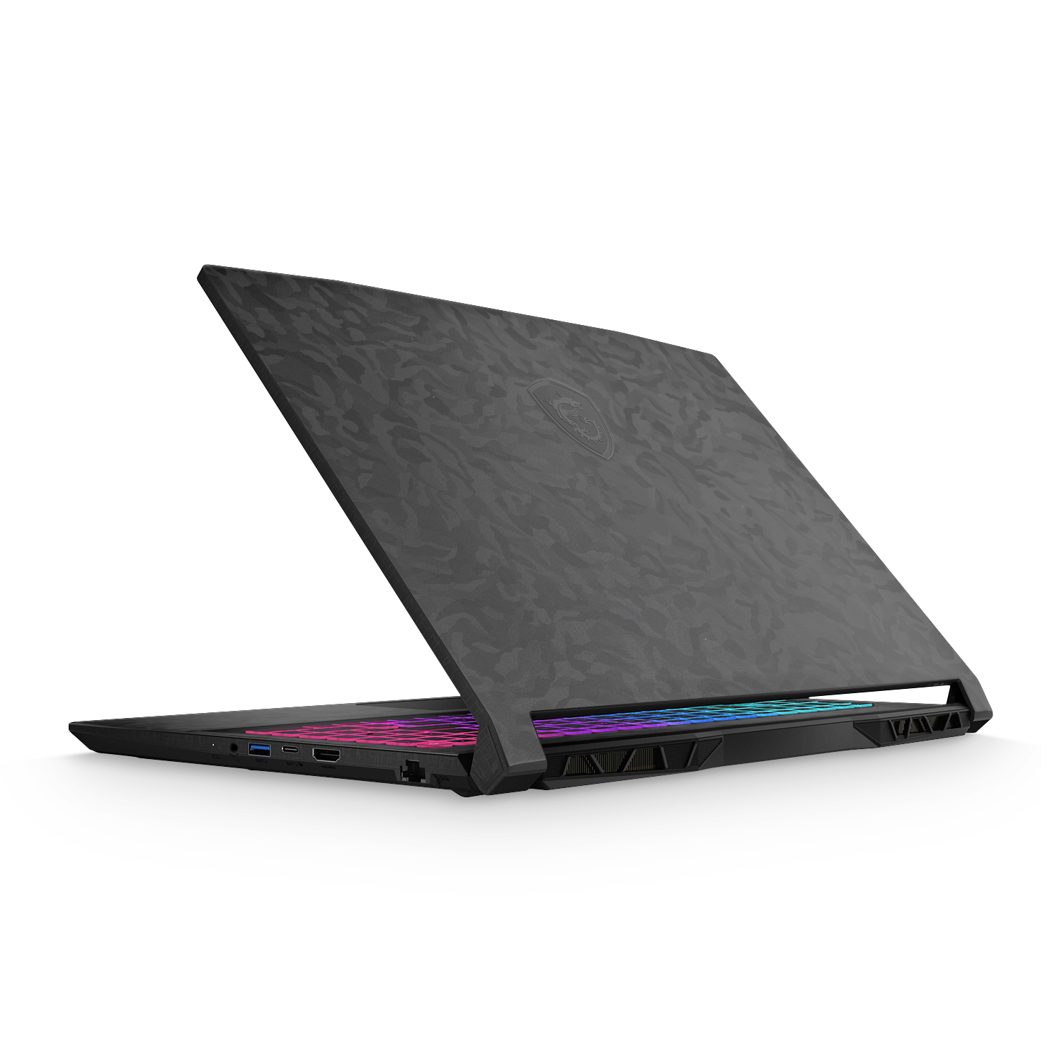 Msi Katana 15 2023 Professional Black Camo Skin Wrap Cover