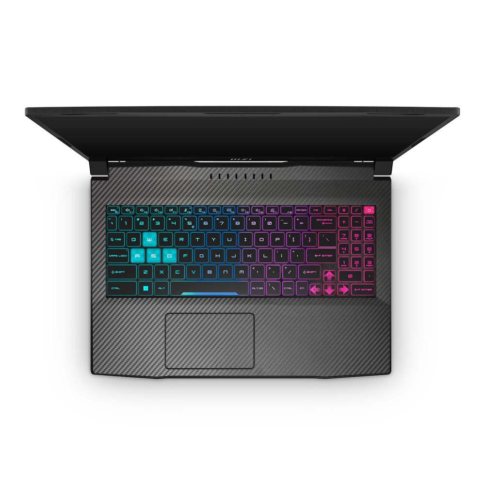 Msi Katana 15 2023 Professional Interior Black Carbon Fiber Skin Wrap Cover