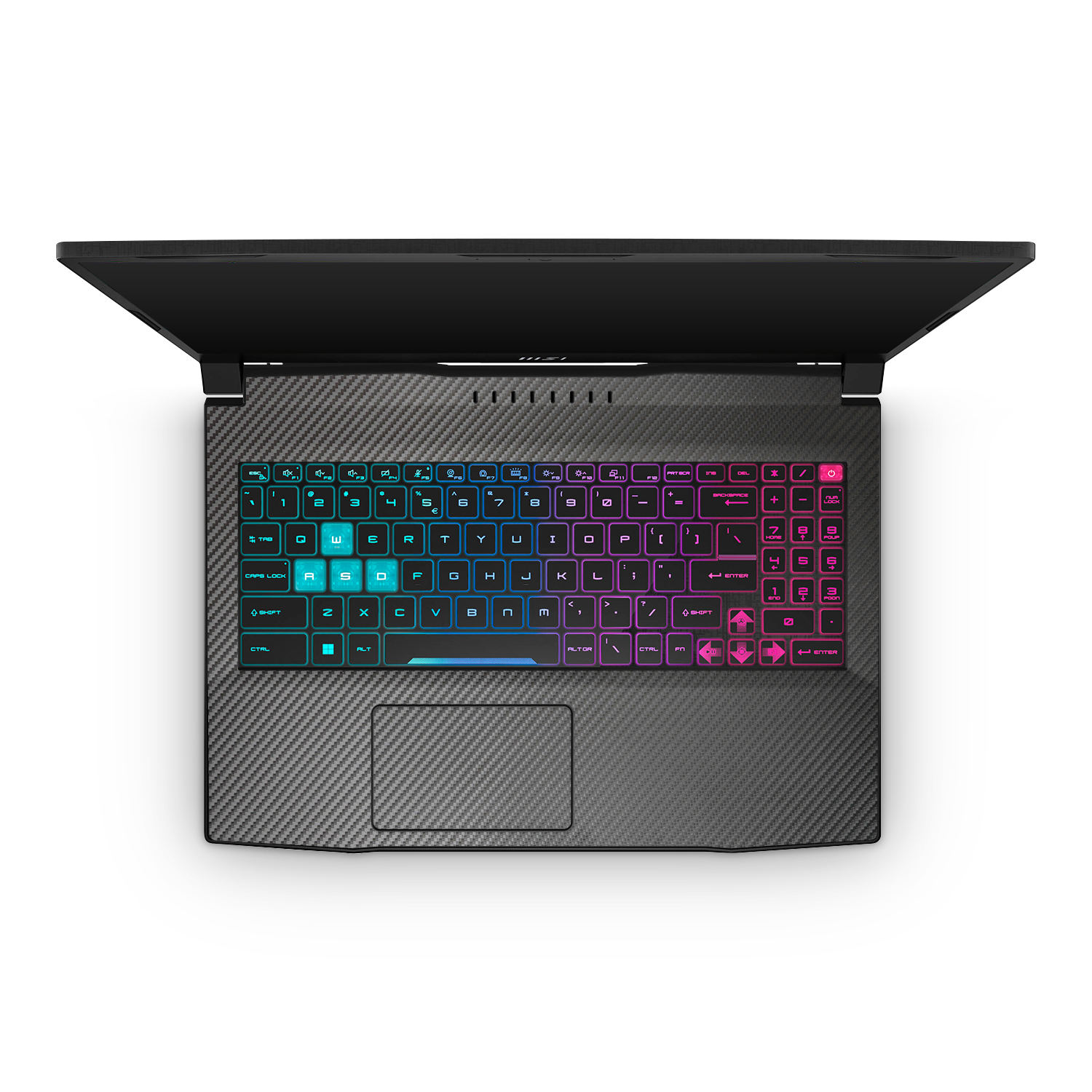 Msi Katana 15 2023 Professional Interior Black Carbon Fiber Skin Wrap Cover