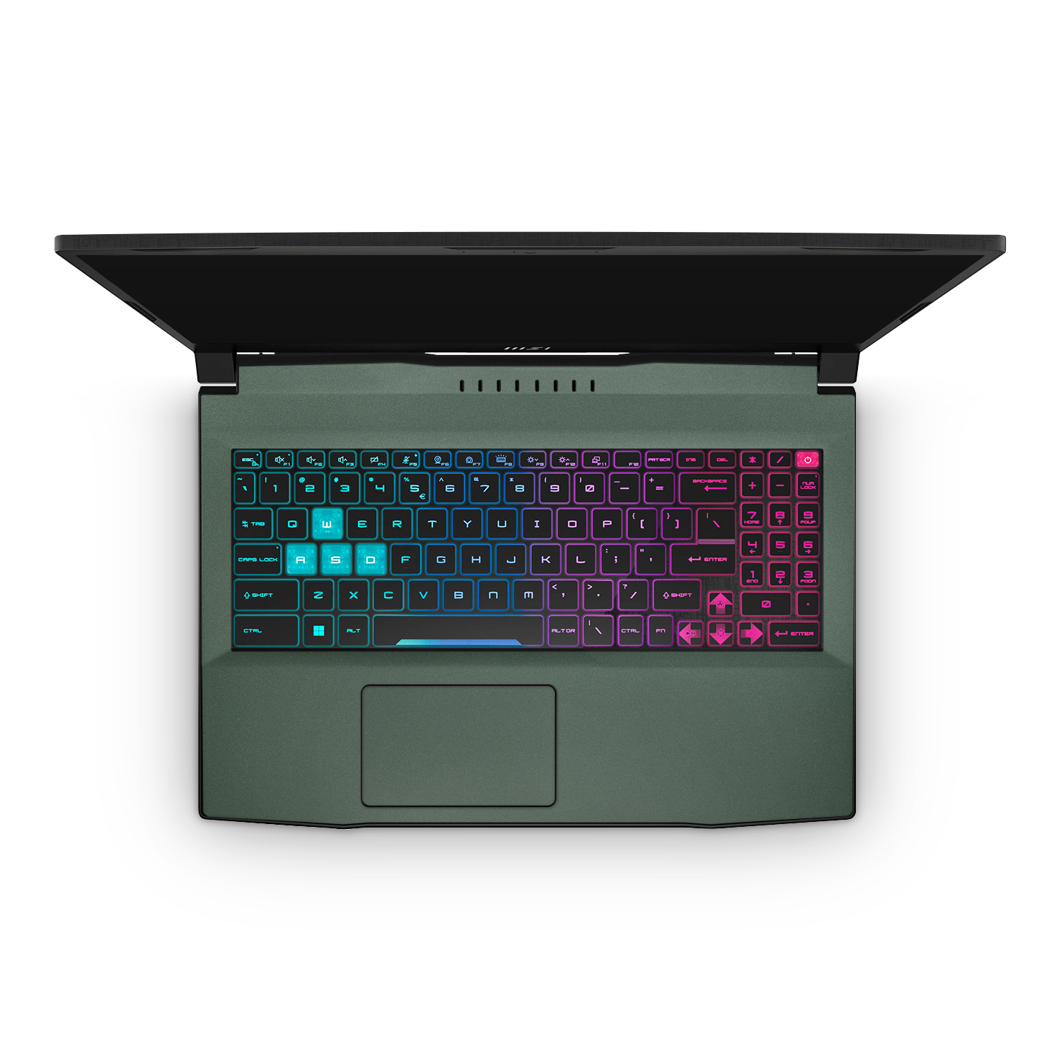 MSI Katana 15" 2023 Professional Interior Matte Green Metallic Skin Wrap Cover
