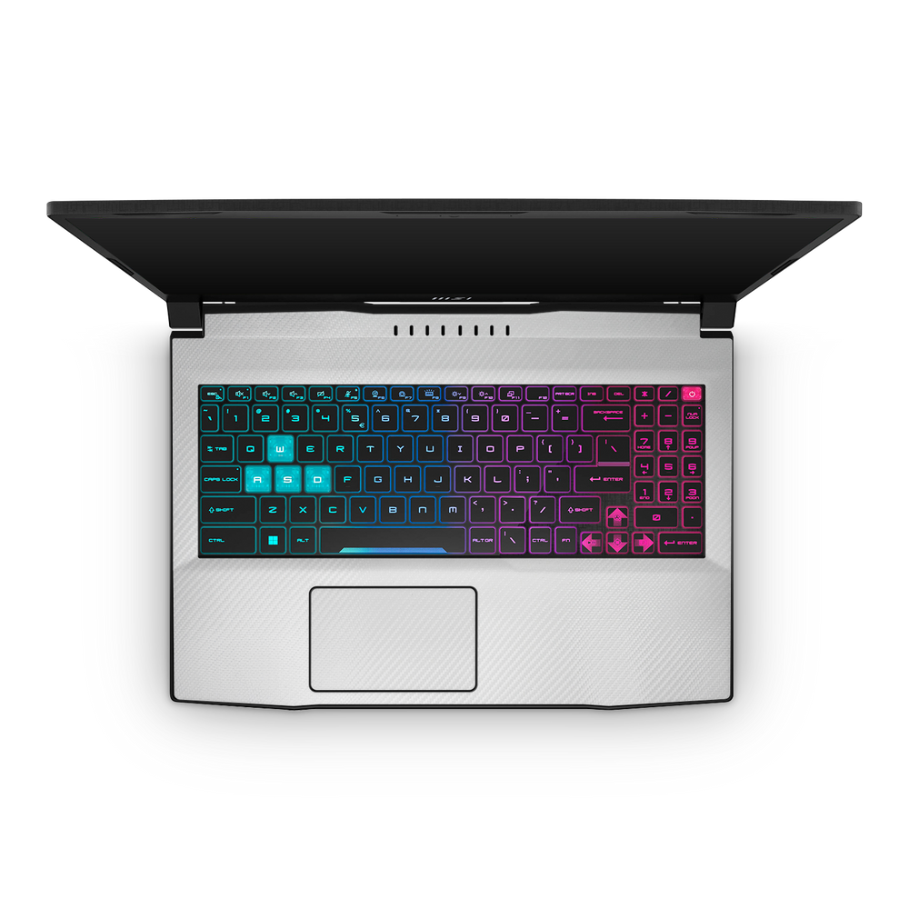 Msi Katana 15 2023 Professional Interior White Carbon Fiber Skin Wrap Cover