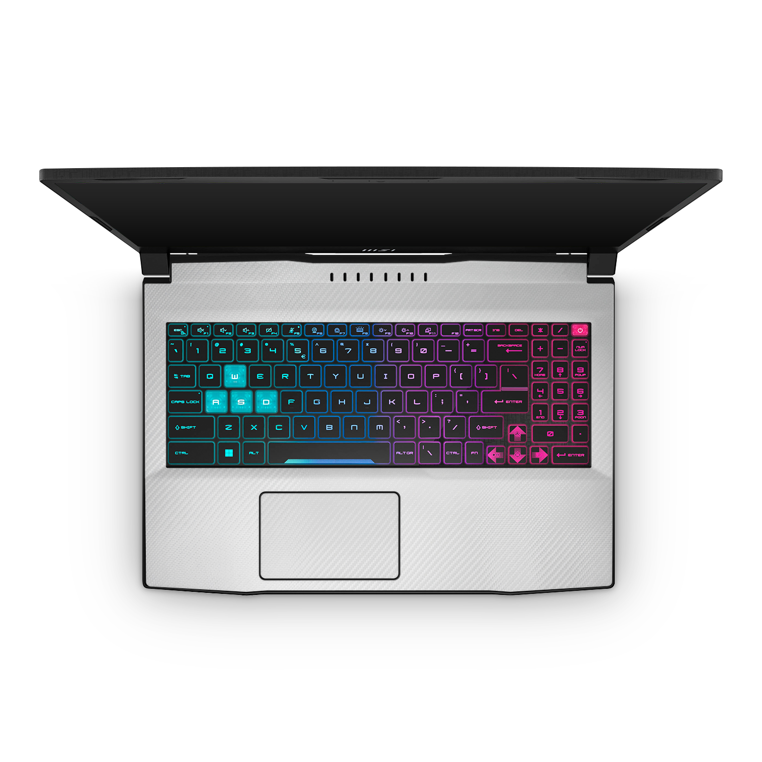 Msi Katana 15 2023 Professional Interior White Carbon Fiber Skin Wrap Cover