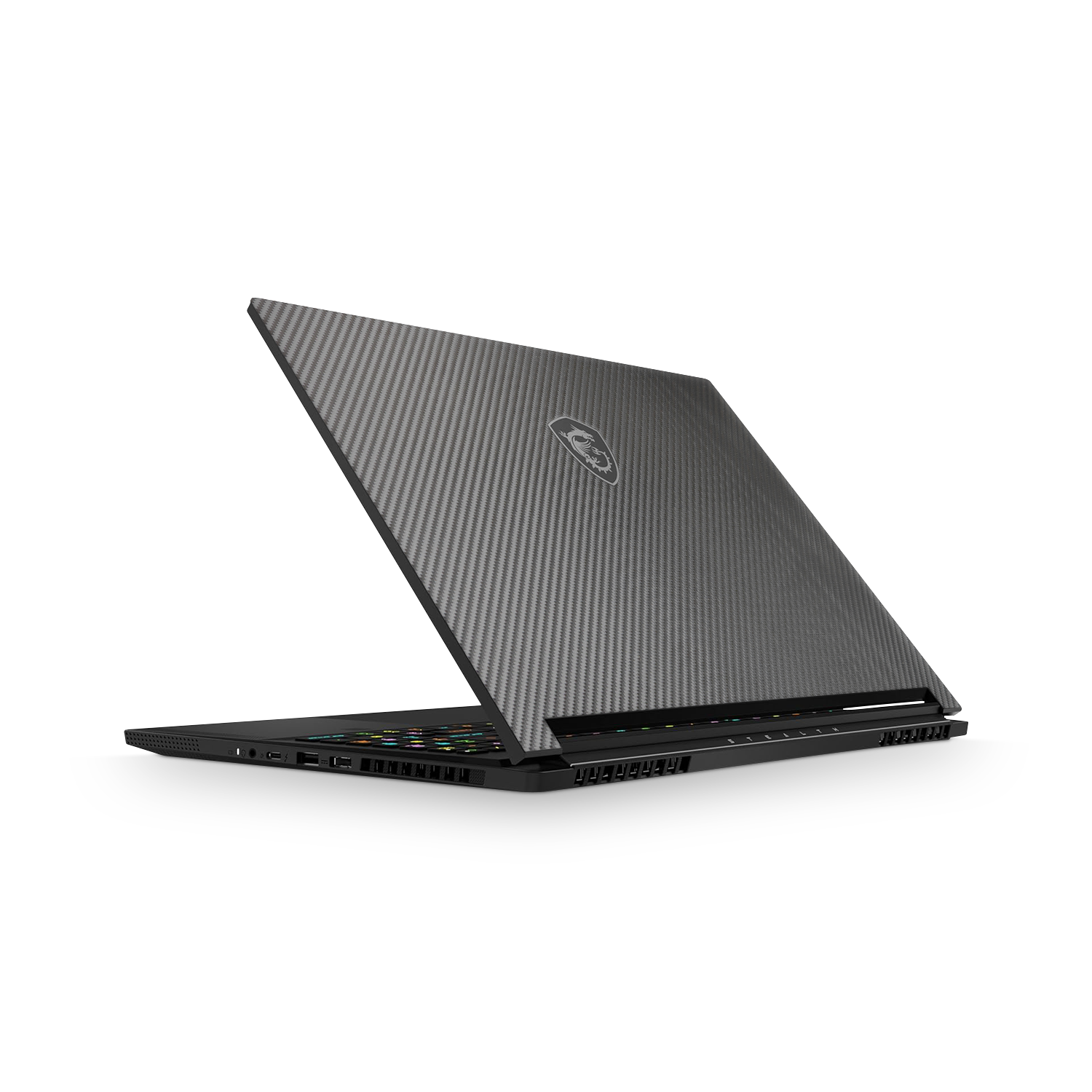 Msi Stealth 16 2025 Essentials Black Carbon Fiber Skin Wrap Cover