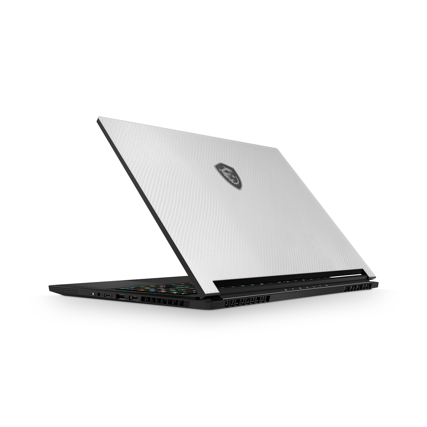 Msi Stealth 16 2025 Essentials White Carbon Fiber Skin Wrap Cover