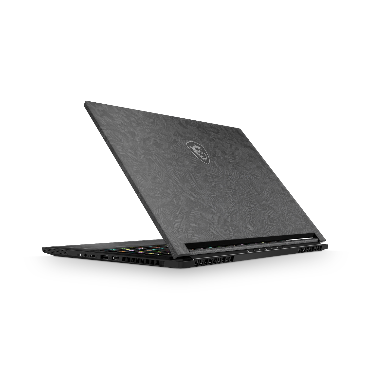 Msi Stealth 16 2025 Professional Black Camo Skin Wrap Cover