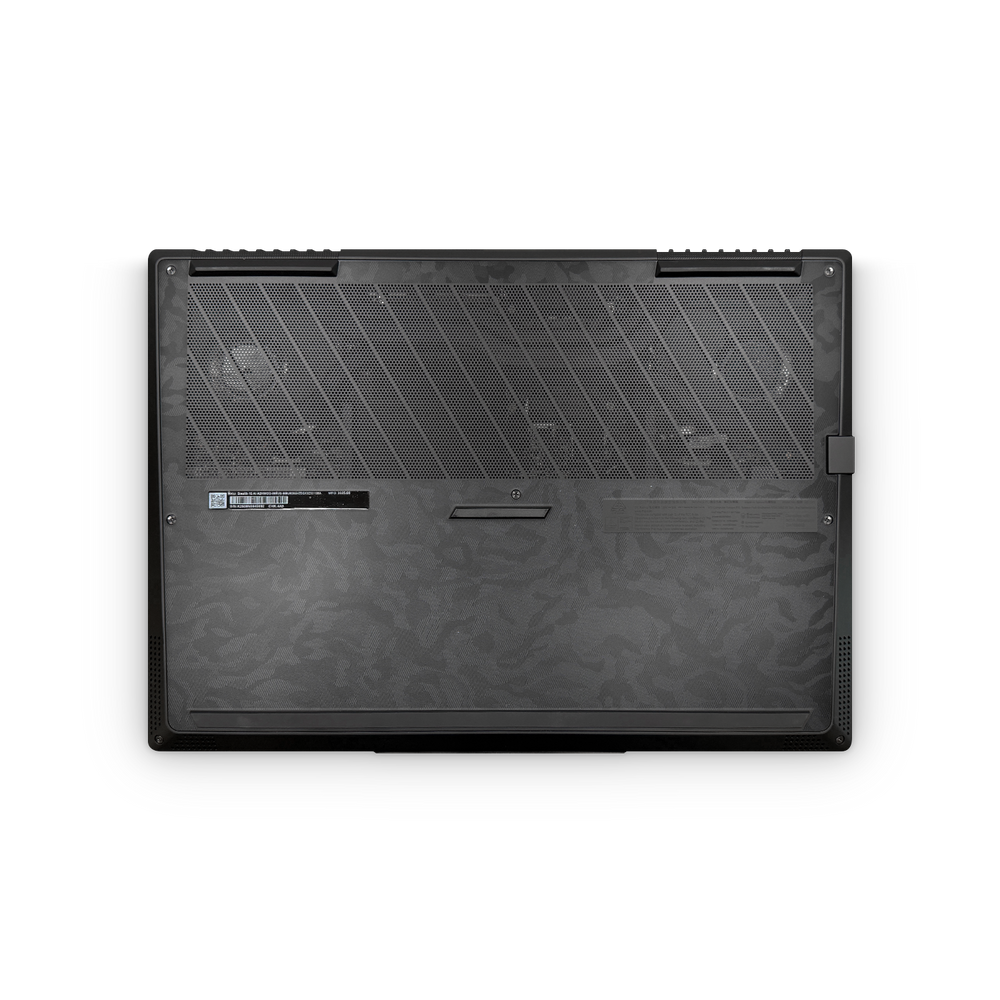 Msi Stealth 16 2025 Professional Bottom Black Camo Skin Wrap Cover
