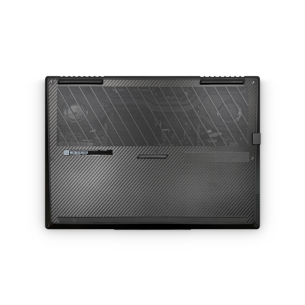 Msi Stealth 16 2025 Professional Bottom Black Carbon Fiber Skin Wrap Cover