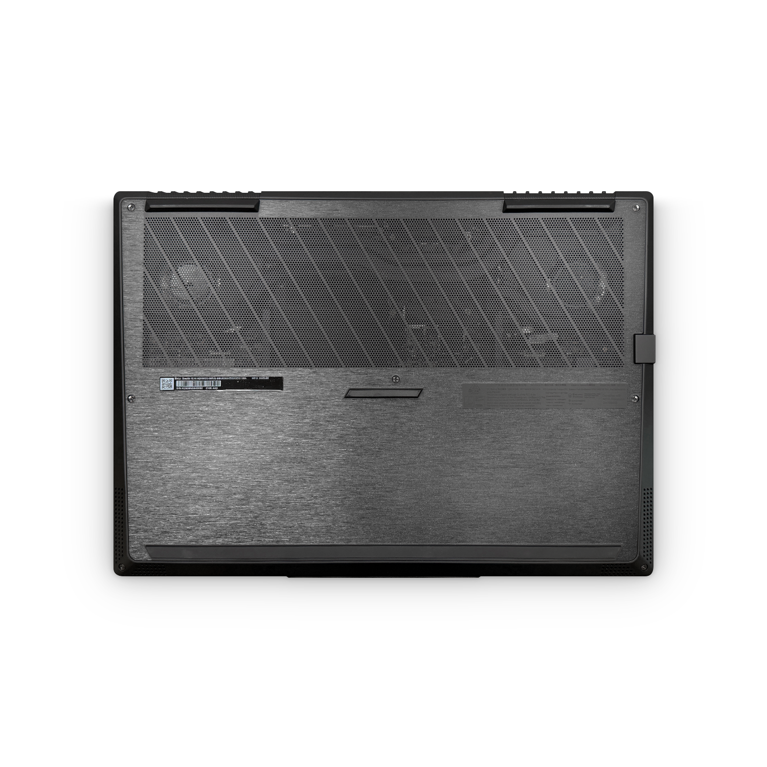 Msi Stealth 16 2025 Professional Bottom Brushed Black Skin Wrap Cover