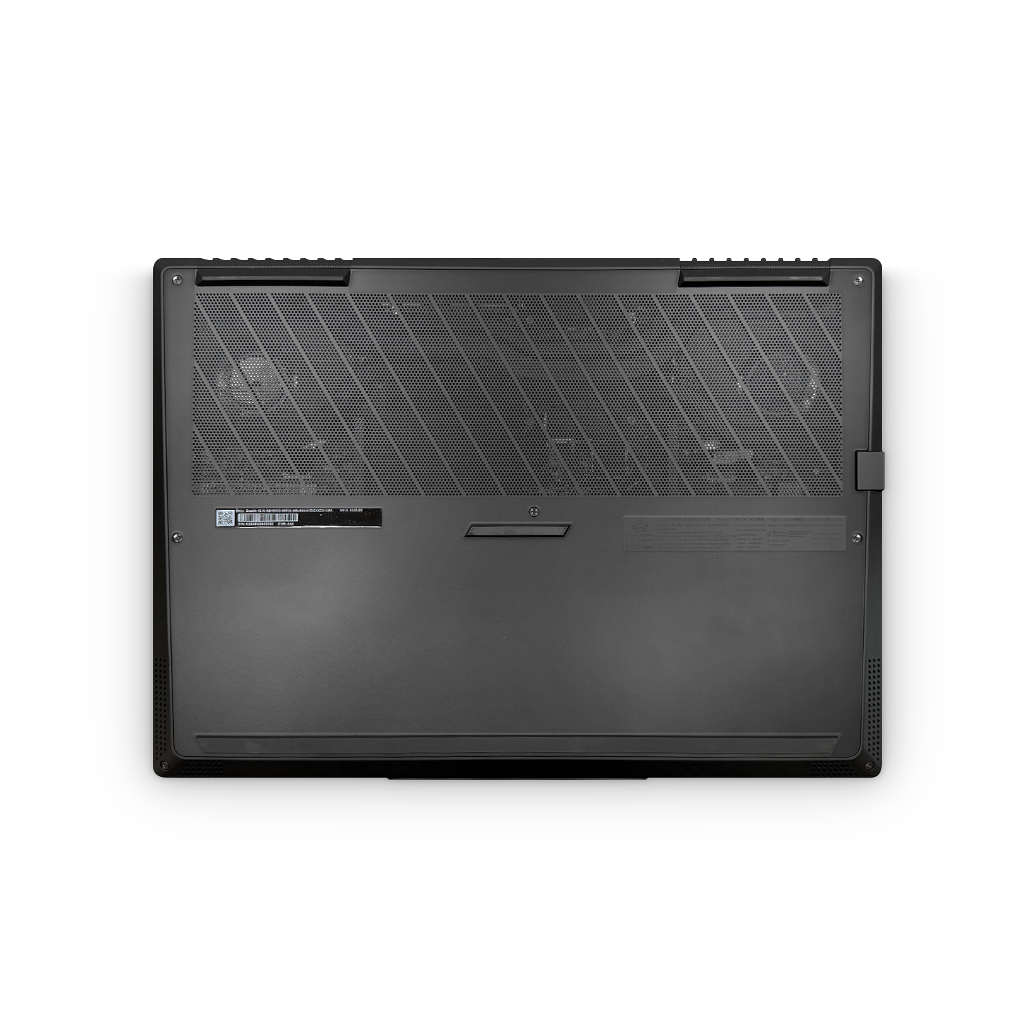 Msi Stealth 16 2025 Professional Bottom Matte Black Skin Wrap Cover