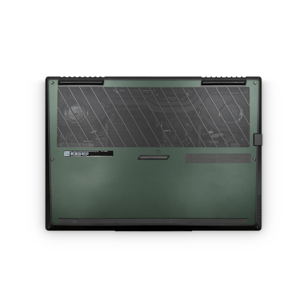 MSI Stealth 16 2025 Professional Bottom Matte Green Metallic Skin Wrap Cover