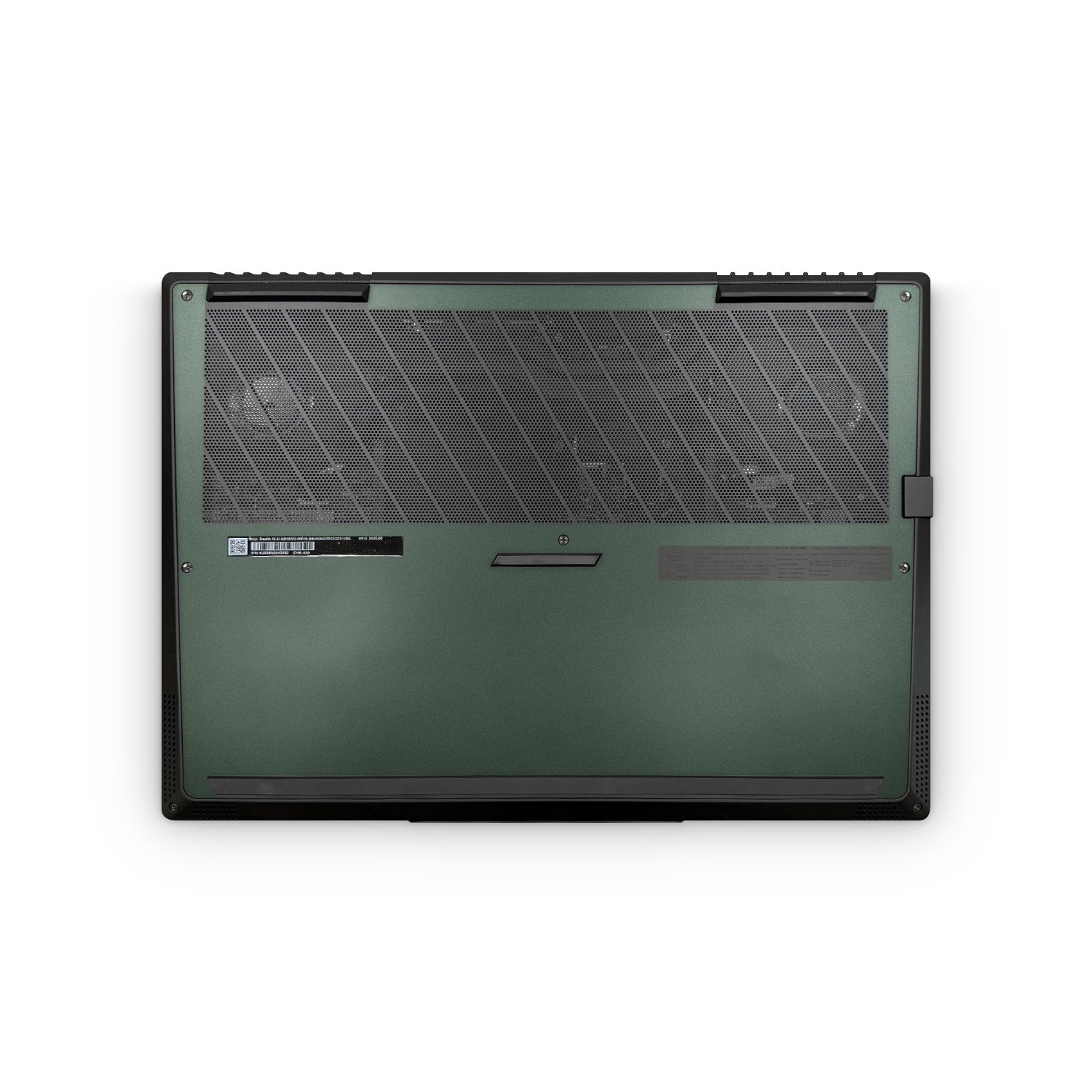 MSI Stealth 16 2025 Professional Bottom Matte Green Metallic Skin Wrap Cover