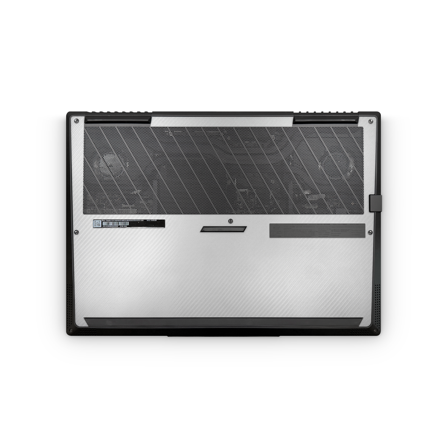 Msi Stealth 16 2025 Professional Bottom White Carbon Fiber Skin Wrap Cover
