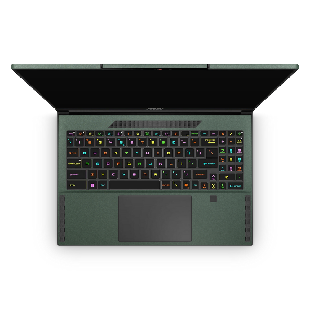 MSI Stealth 16 2025 Professional Interior Matte Green Metallic Skin Wrap Cover