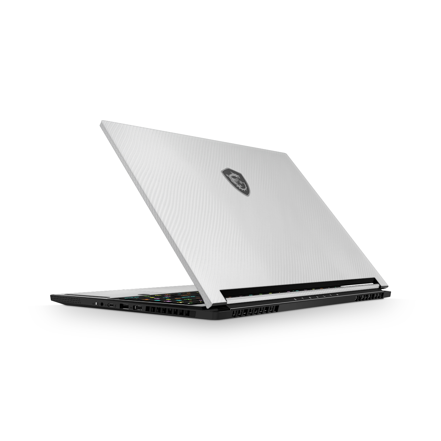 Msi Stealth 16 2025 Professional White Carbon Fiber Skin Wrap Cover