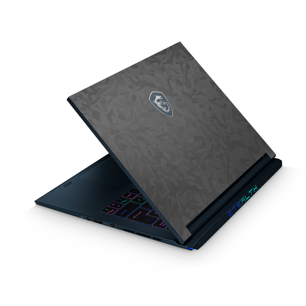 Msi Stealth Studio 14 2023 Essentials Black Camo Skin Wrap Cover