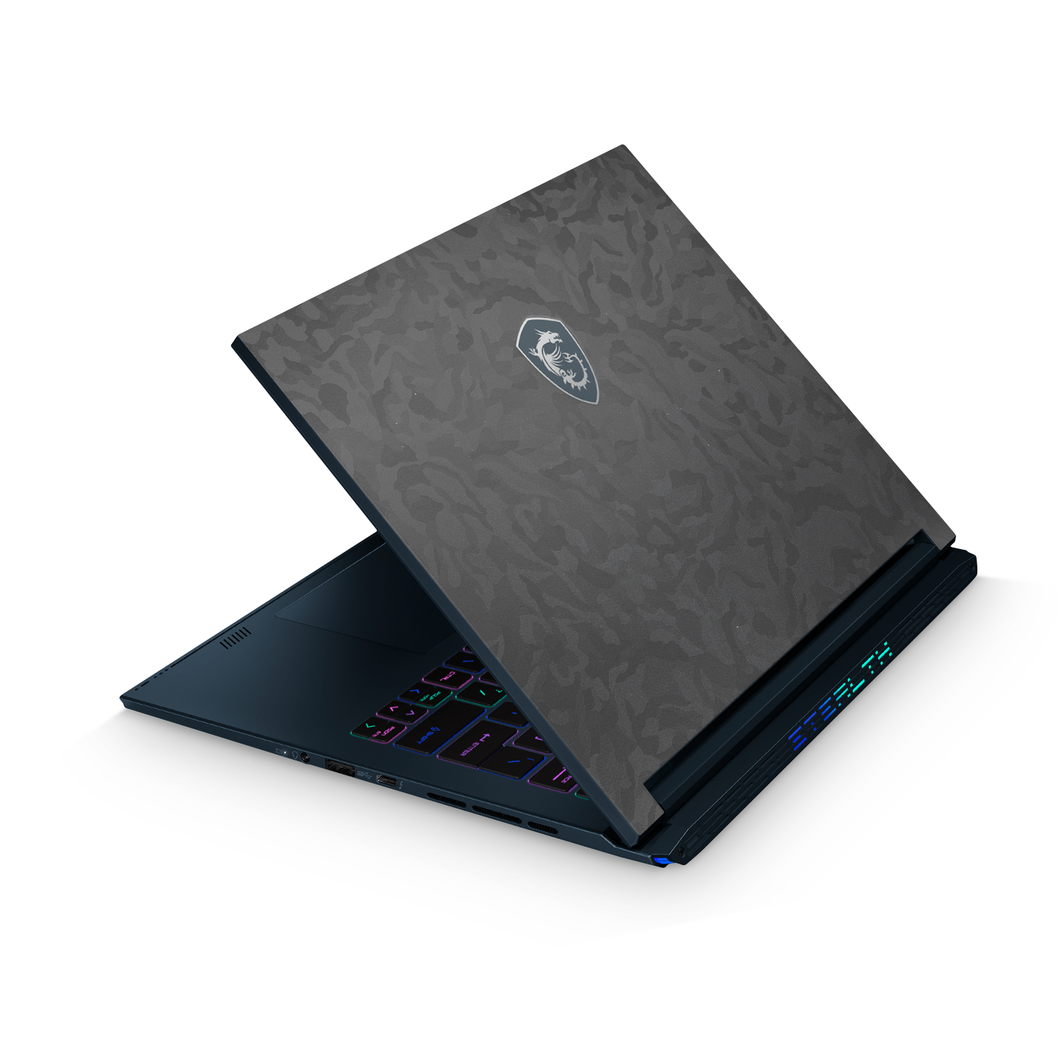 Msi Stealth Studio 14 2023 Essentials Black Camo Skin Wrap Cover