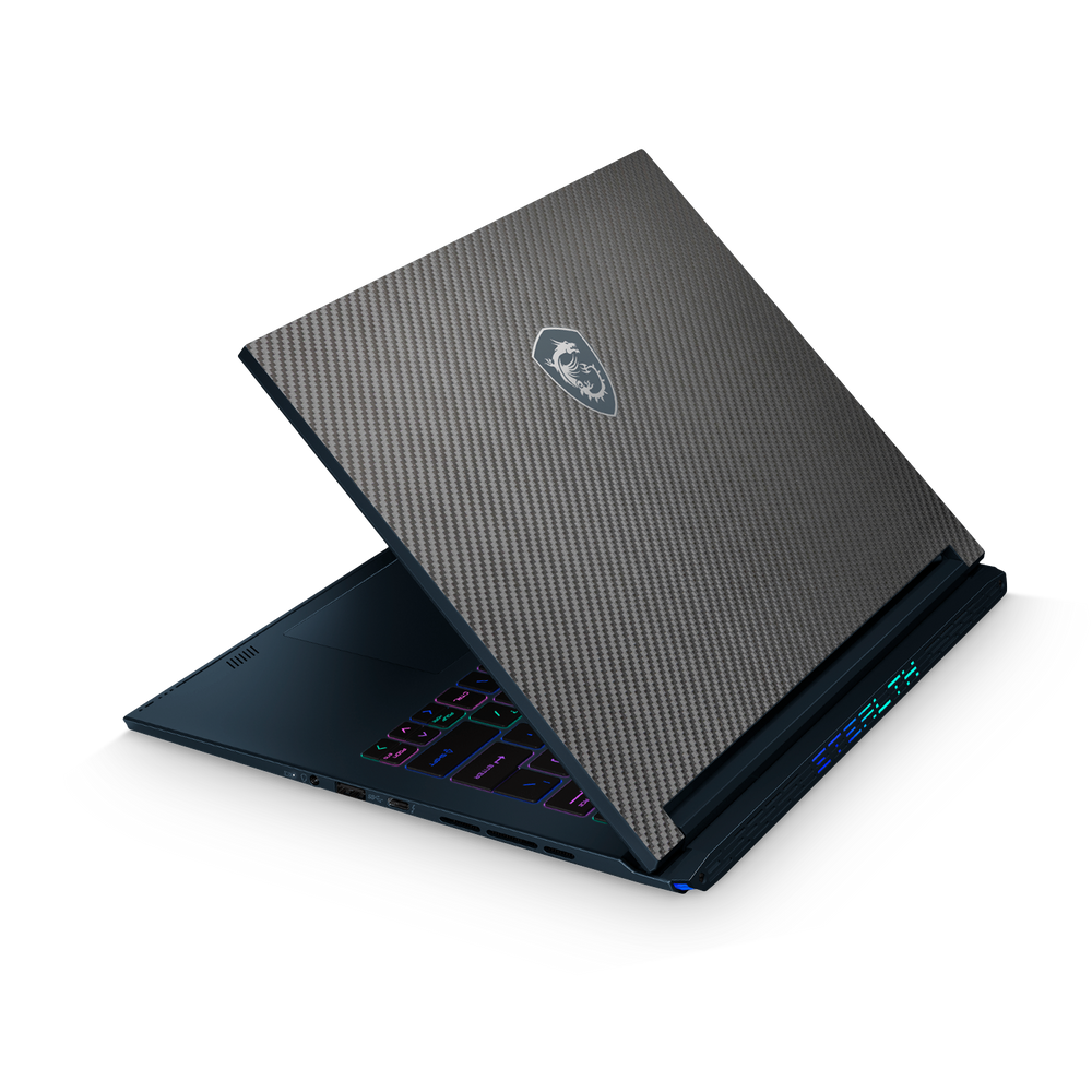 Msi Stealth Studio 14 2023 Essentials Black Carbon Fiber Skin Wrap Cover