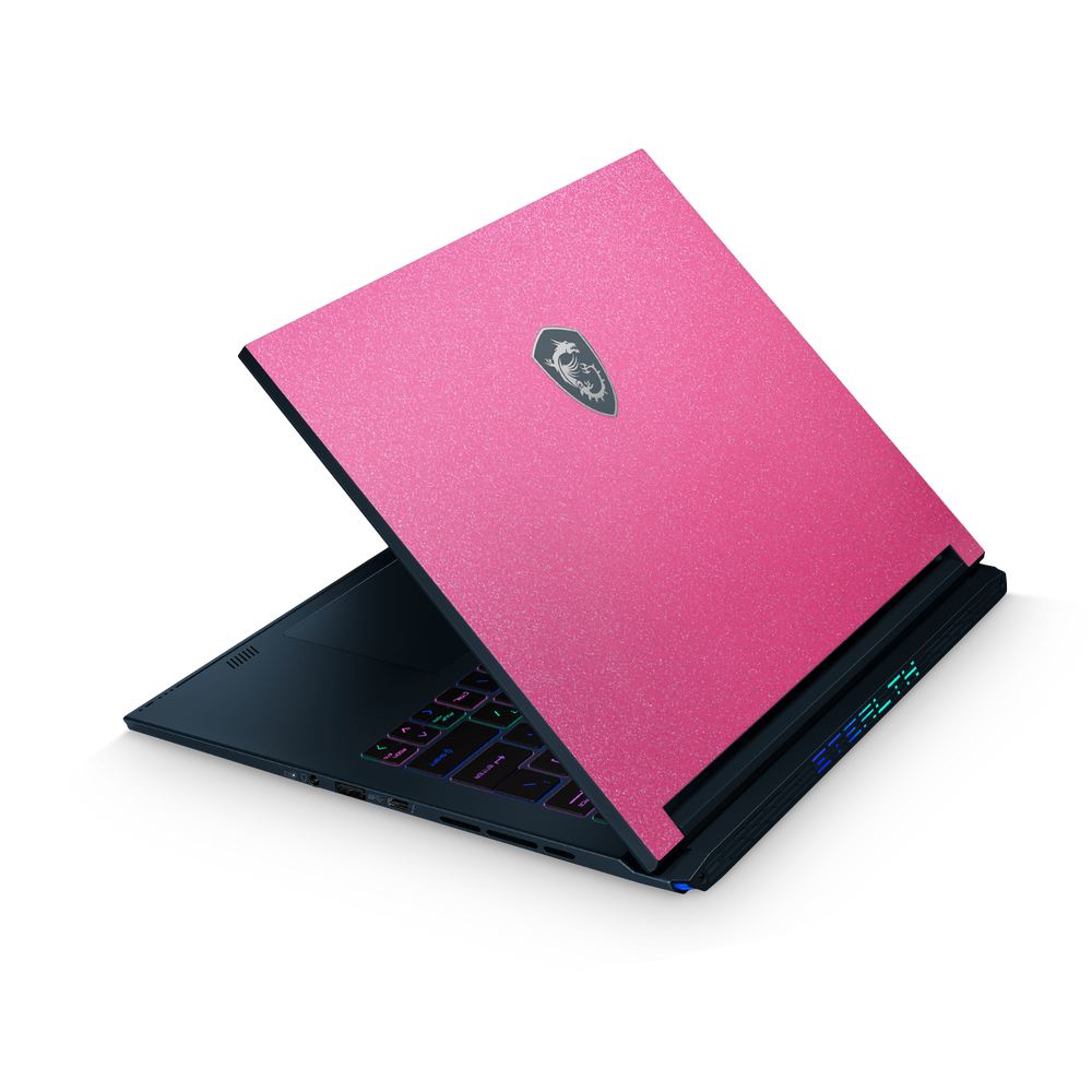 Msi Stealth Studio 14 2023 Essentials Pink Glitterbomb Skin Wrap Cover