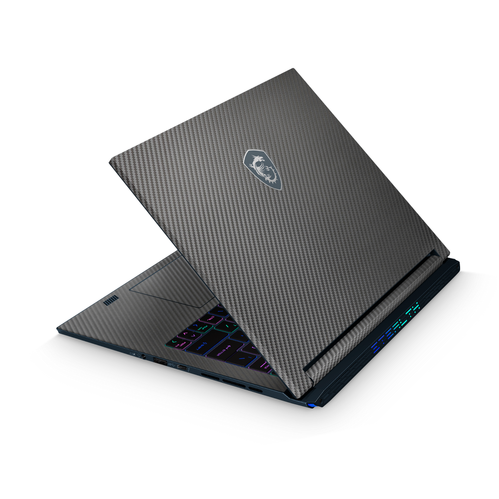 Msi Stealth Studio 14 2023 Professional Black Carbon Fiber Skin Wrap Cover