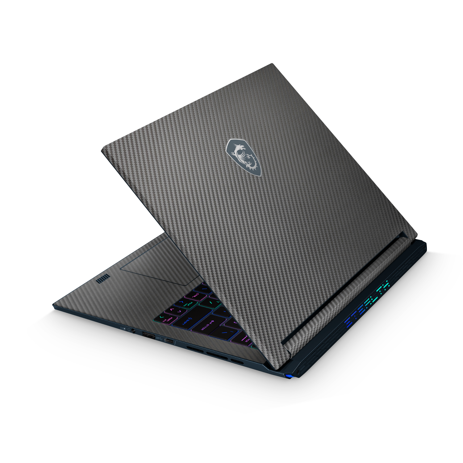 Msi Stealth Studio 14 2023 Professional Black Carbon Fiber Skin Wrap Cover