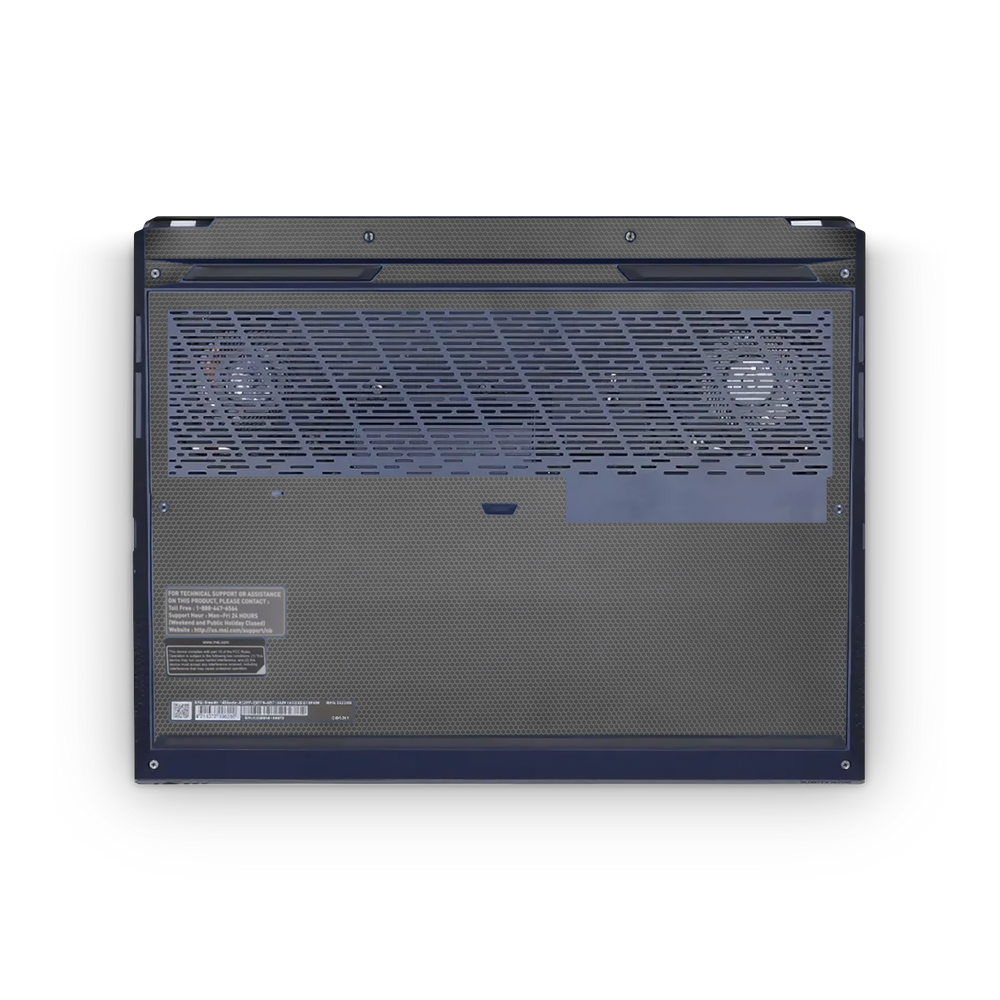 Msi Stealth Studio 14 2023 Professional Bottom Black Matrix Skin Wrap Cover