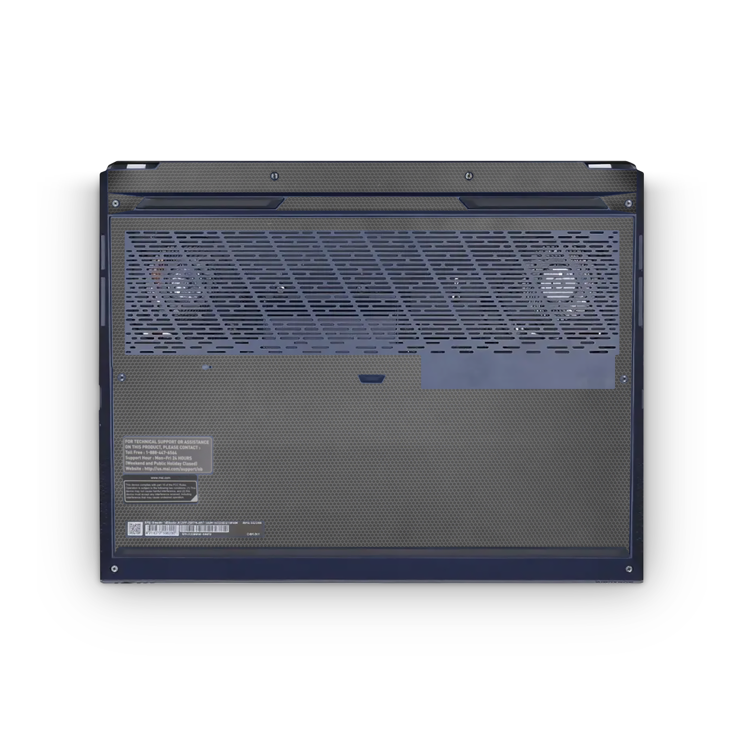 Msi Stealth Studio 14 2023 Professional Bottom Black Matrix Skin Wrap Cover