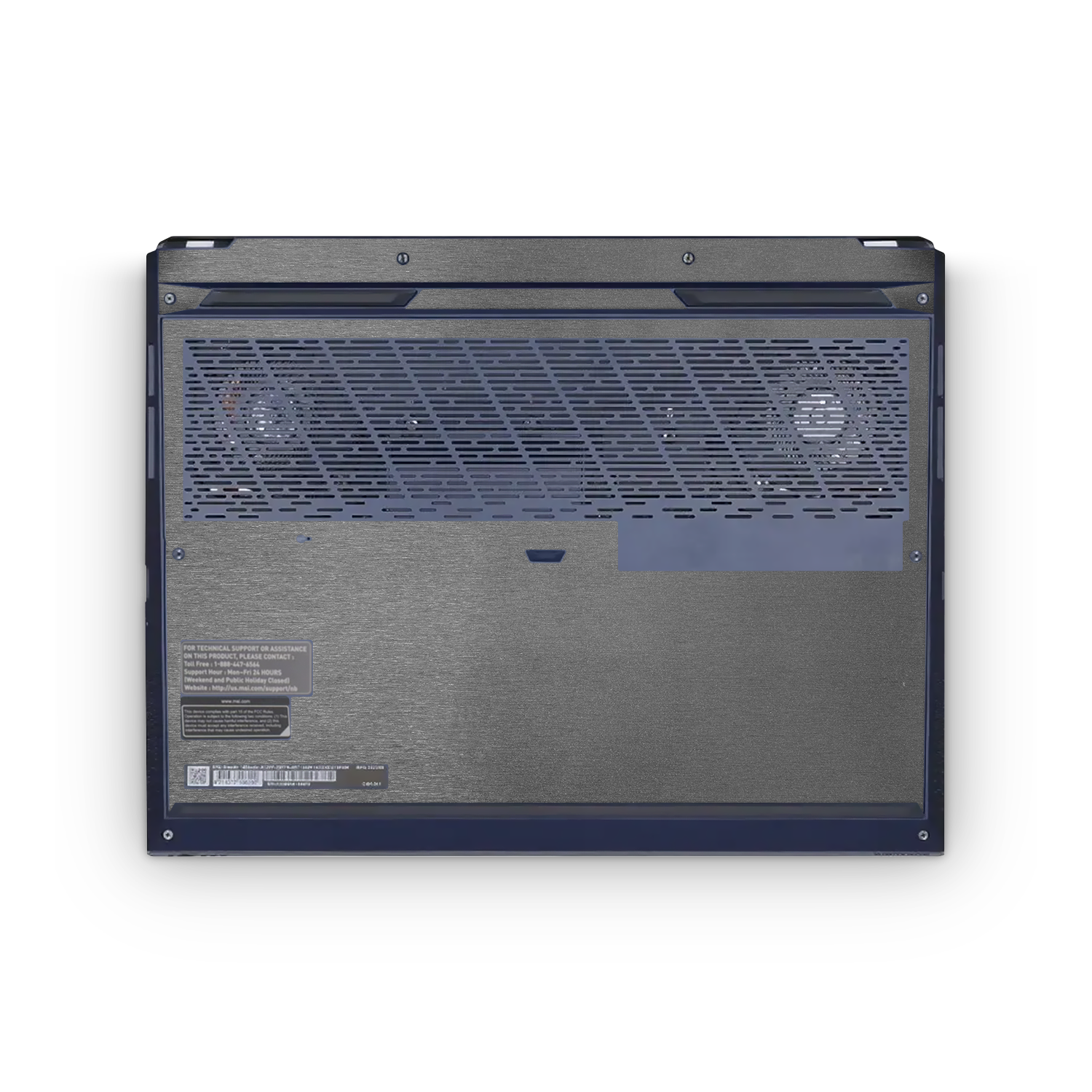 Msi Stealth Studio 14 2023 Professional Bottom Brushed Black Skin Wrap Cover