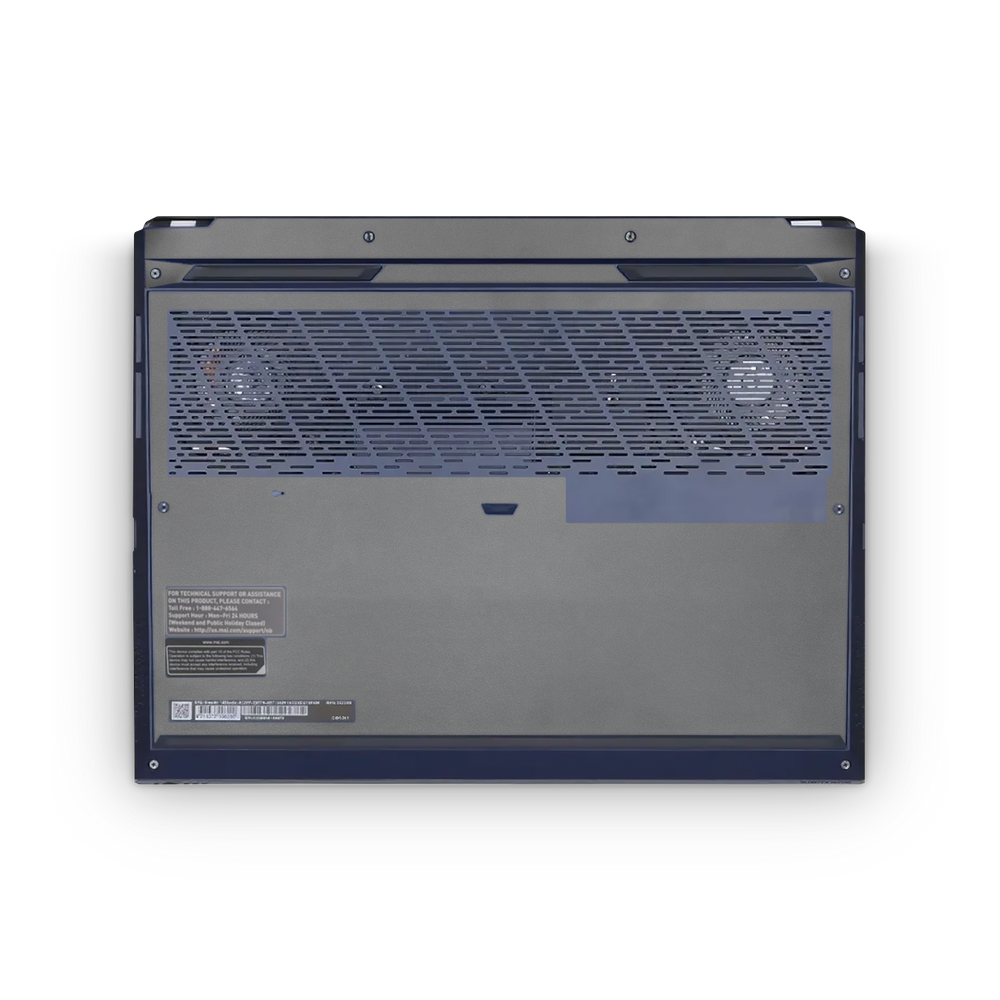 Msi Stealth Studio 14 2023 Professional Bottom Charcoal Grey Skin Wrap Cover