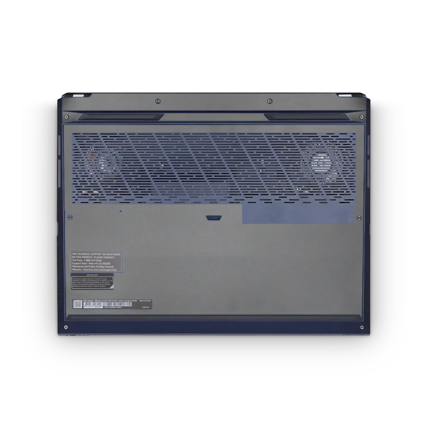 Msi Stealth Studio 14 2023 Professional Bottom Charcoal Grey Skin Wrap Cover