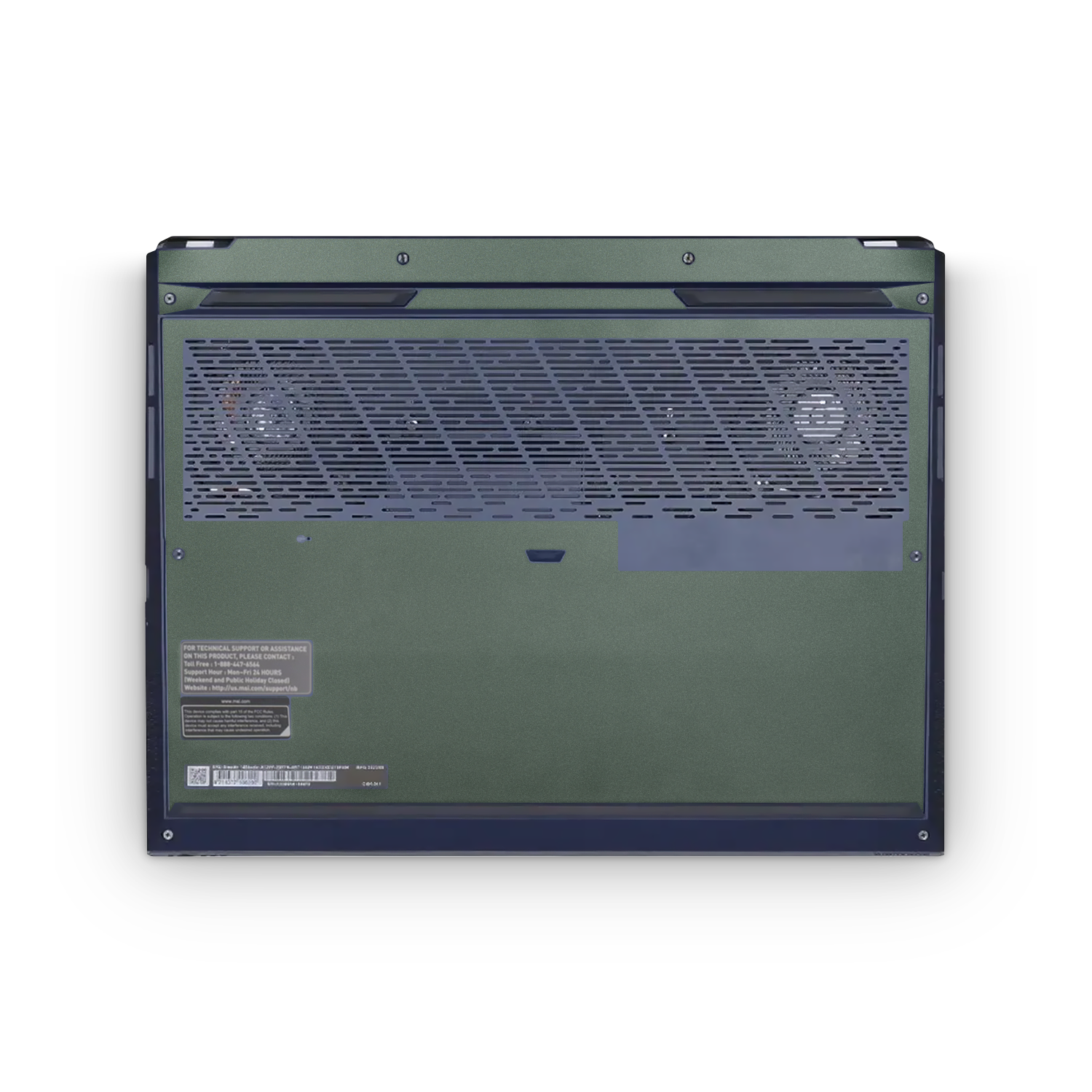 MSI Stealth Studio 14" 2023 Professional Bottom Matte Green Metallic Skin Wrap Cover