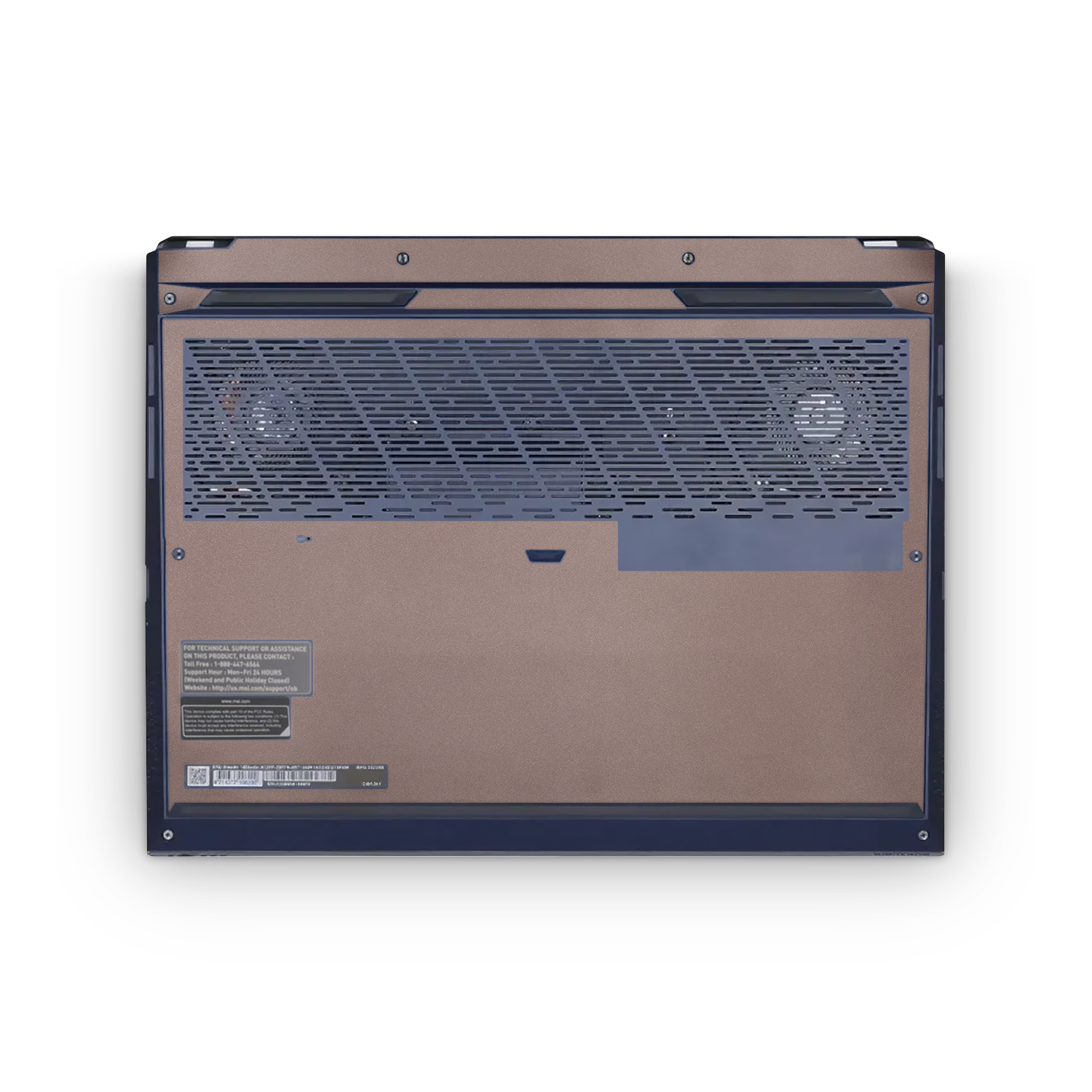 Msi Stealth Studio 14 2023 Professional Bottom Satin Frozen Berry Skin Wrap Cover