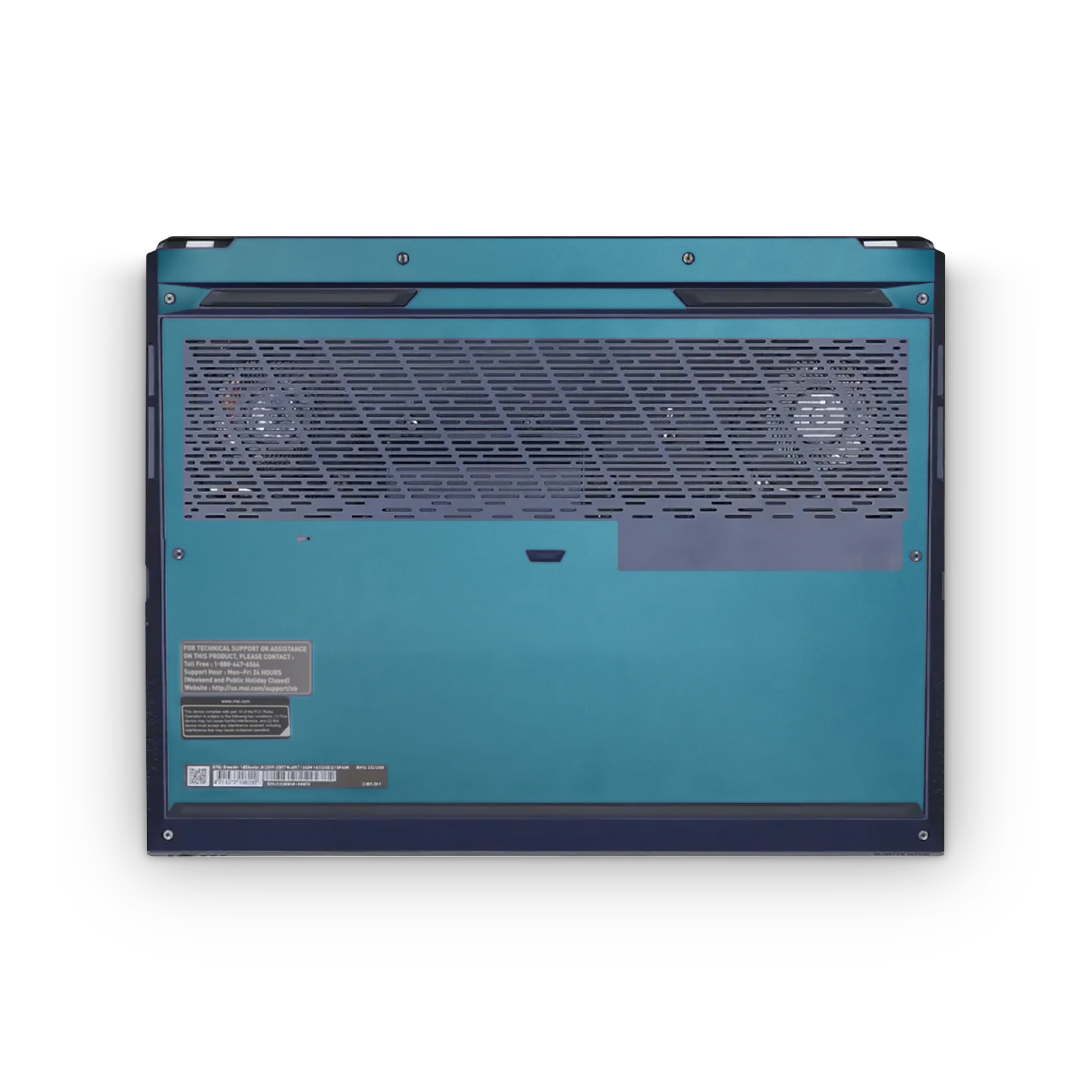 Msi Stealth Studio 14 2023 Professional Bottom Satin Ocean Shimmer Skin Wrap Cover