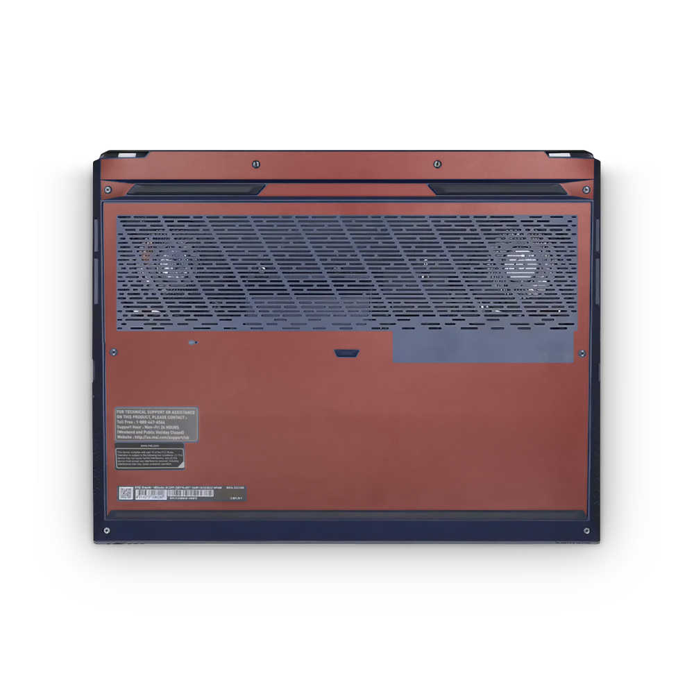 MSI Stealth Studio 14" 2023 Professional Bottom Vampire Red Skin Wrap Cover
