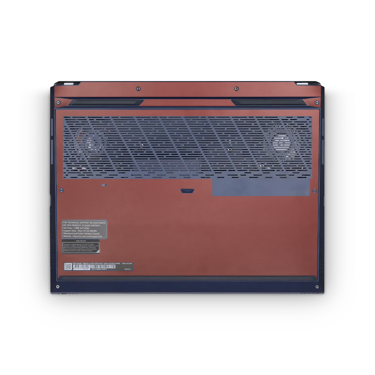 MSI Stealth Studio 14" 2023 Professional Bottom Vampire Red Skin Wrap Cover