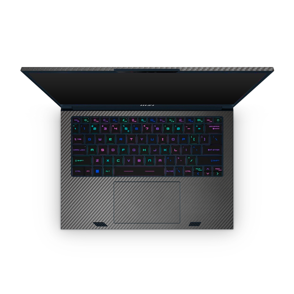 Msi Stealth Studio 14 2023 Professional Interior Black Carbon Fiber Skin Wrap Cover