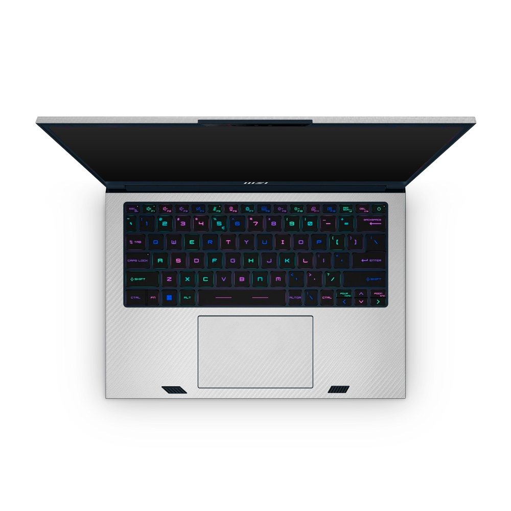 Msi Stealth Studio 14 2023 Professional Interior White Carbon Fiber Skin Wrap Cover